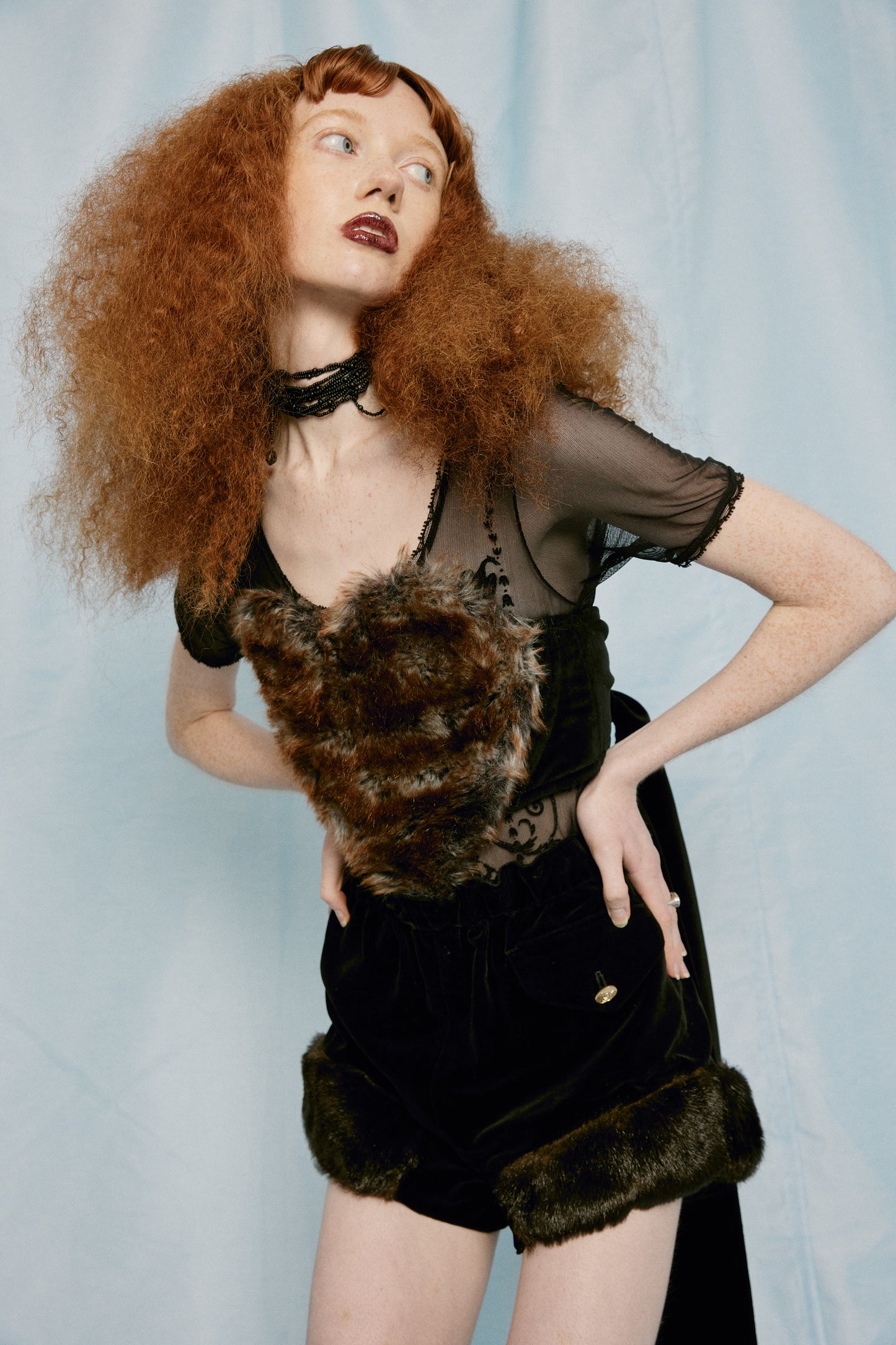 F/W 2010 Faux Fur Heart Co-ord