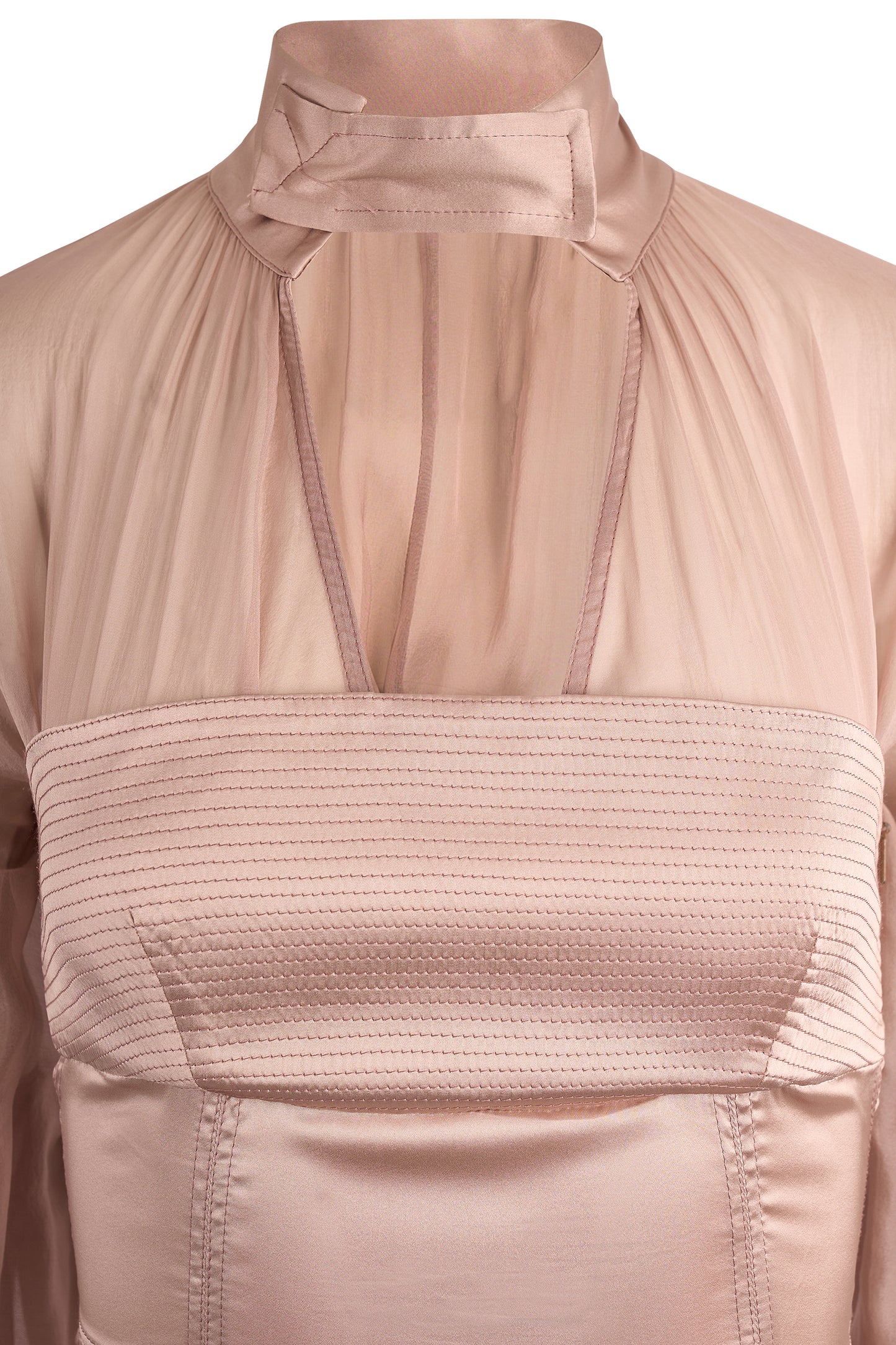 Vintage Gucci 2003 By Tom Ford Satin Silk Nude Dress