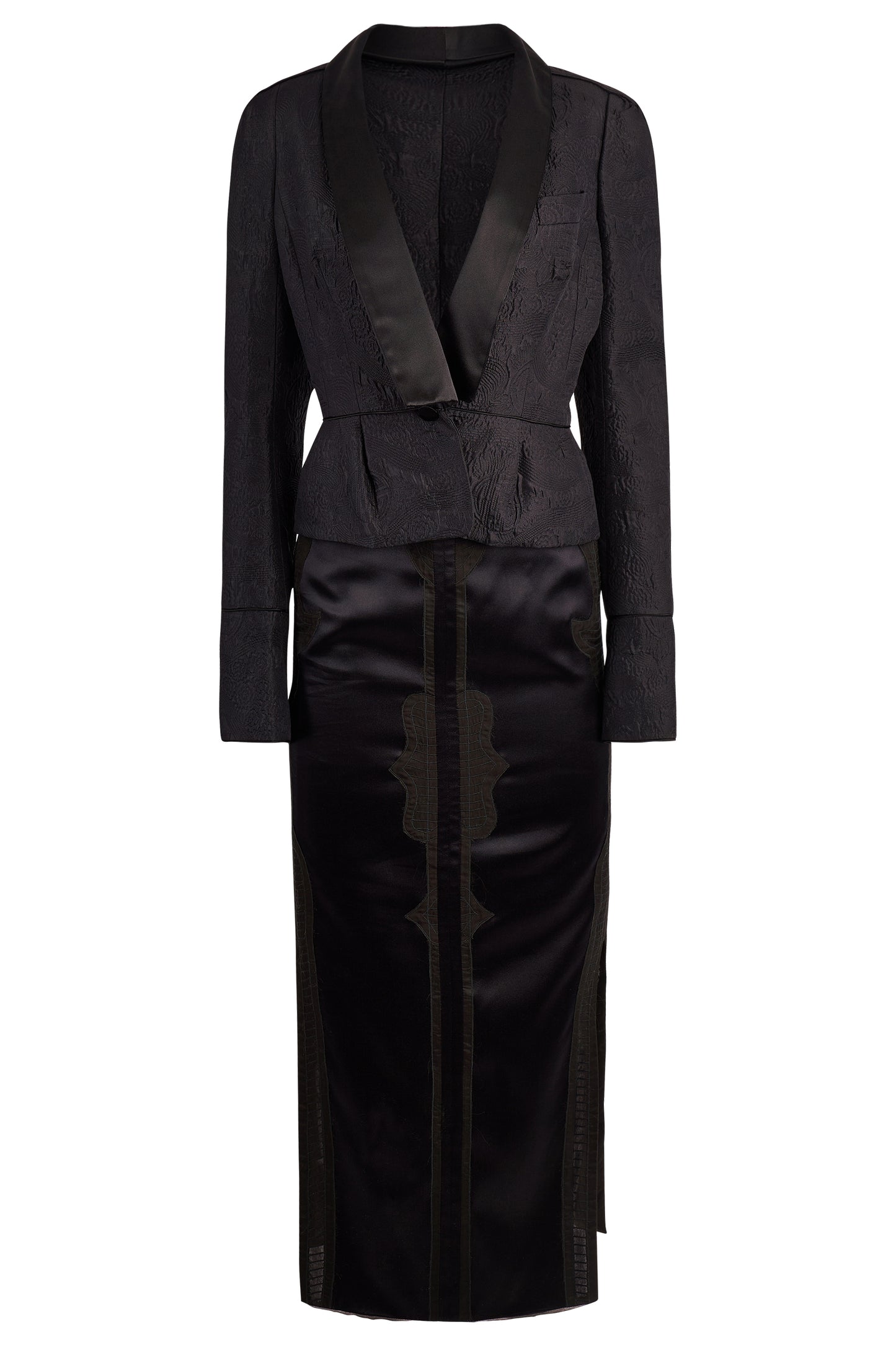 Vintage Yves Saint Laurent Rive Gauche A/W 2004 " Le smoking" Black Co ord Set