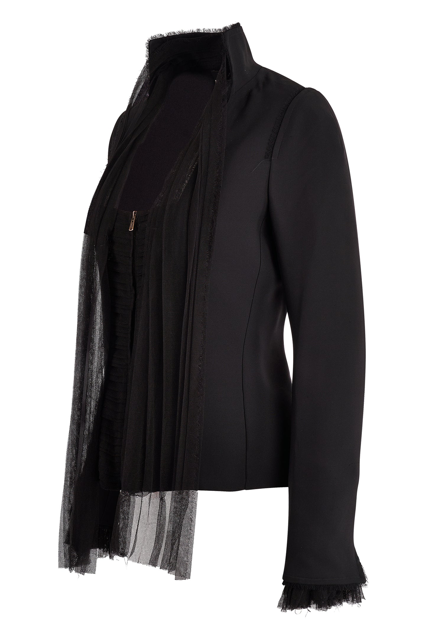 Vintage Yves Saint Laurent Rive Gauche by Tom Ford A/W 2002 Black Silk Scarf Co ord Set