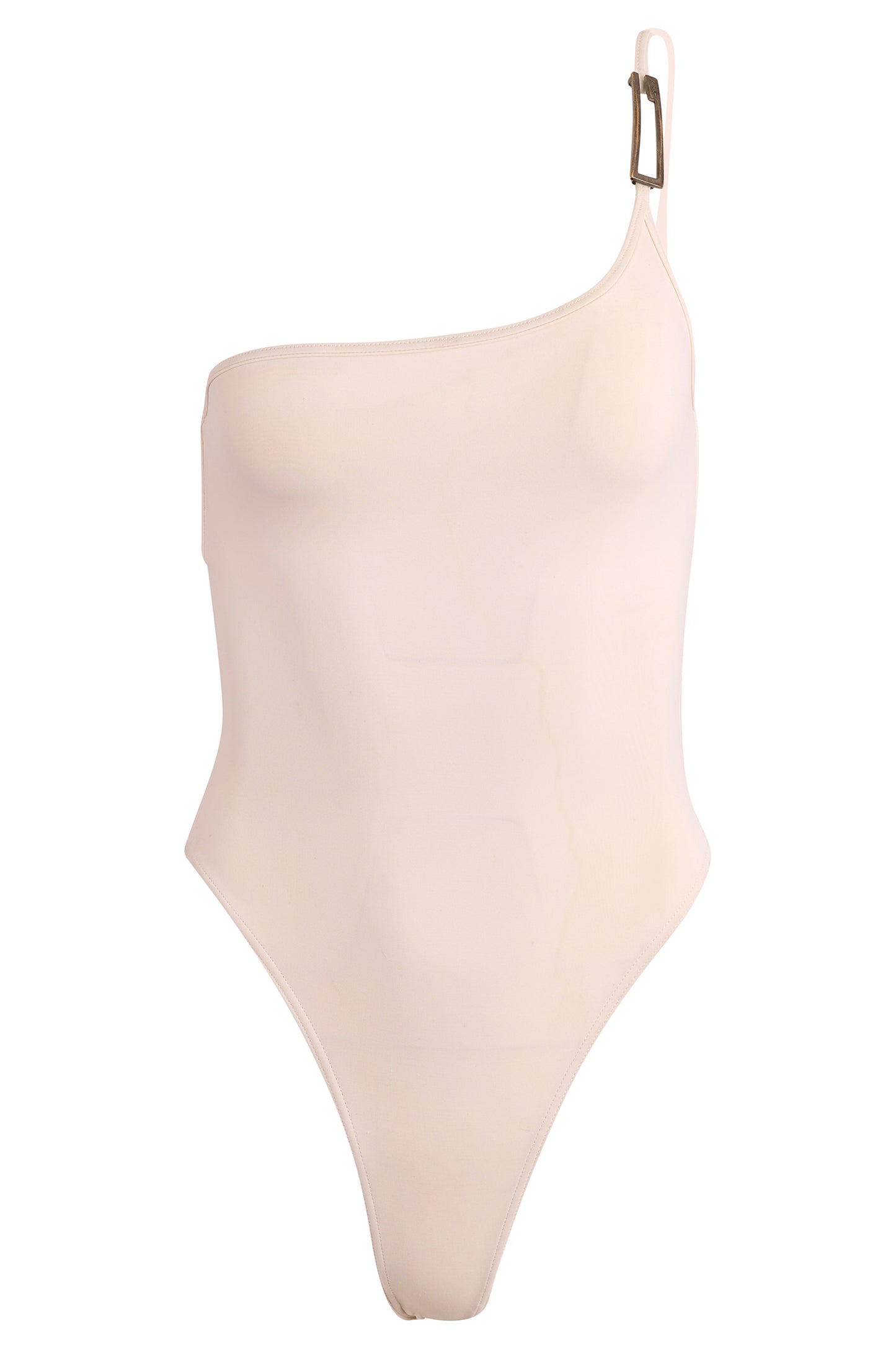 Vintage Gucci by Tom Ford S/S 1998 White One Shoulder Swimsuit