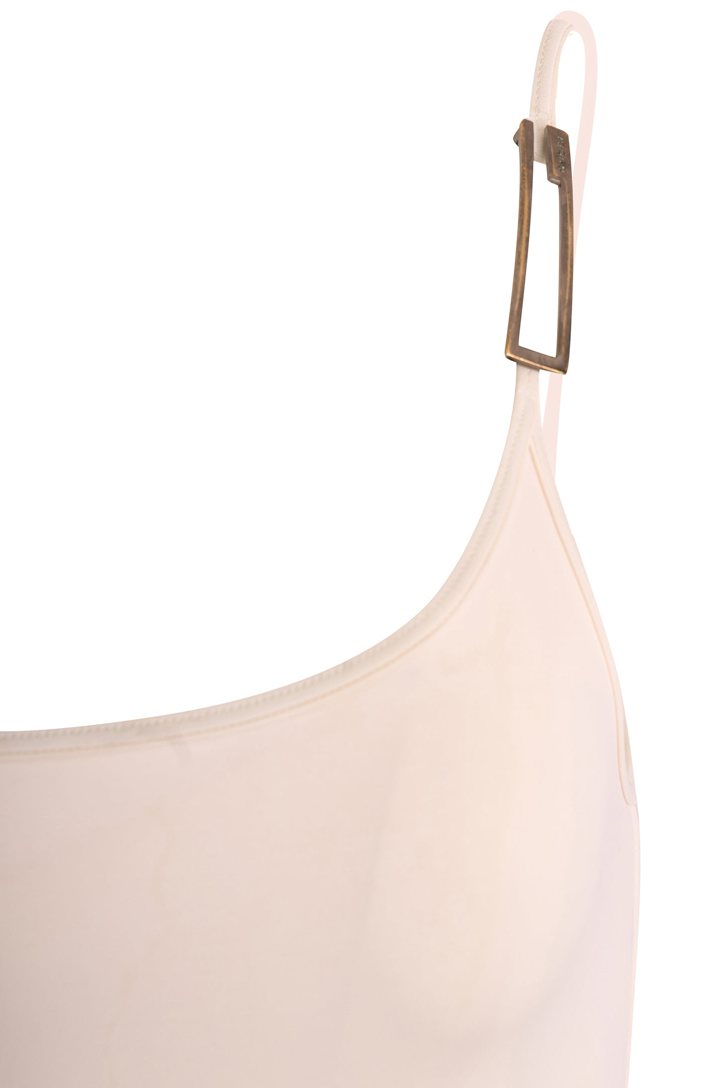 Vintage Gucci by Tom Ford S/S 1998 White One Shoulder Swimsuit