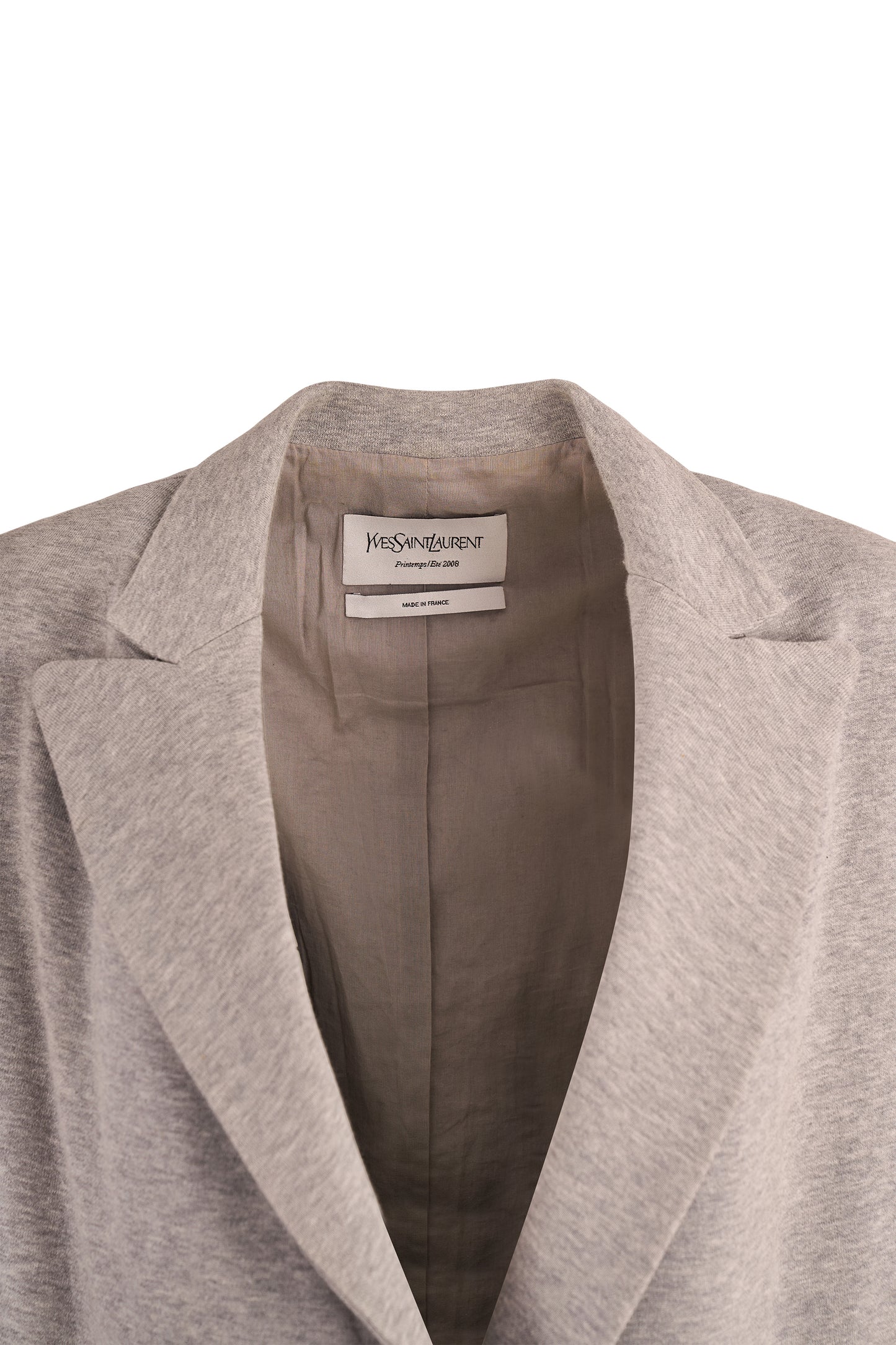 Vintage Yves Saint Laurent S/S 2008 Grey Knit Vest