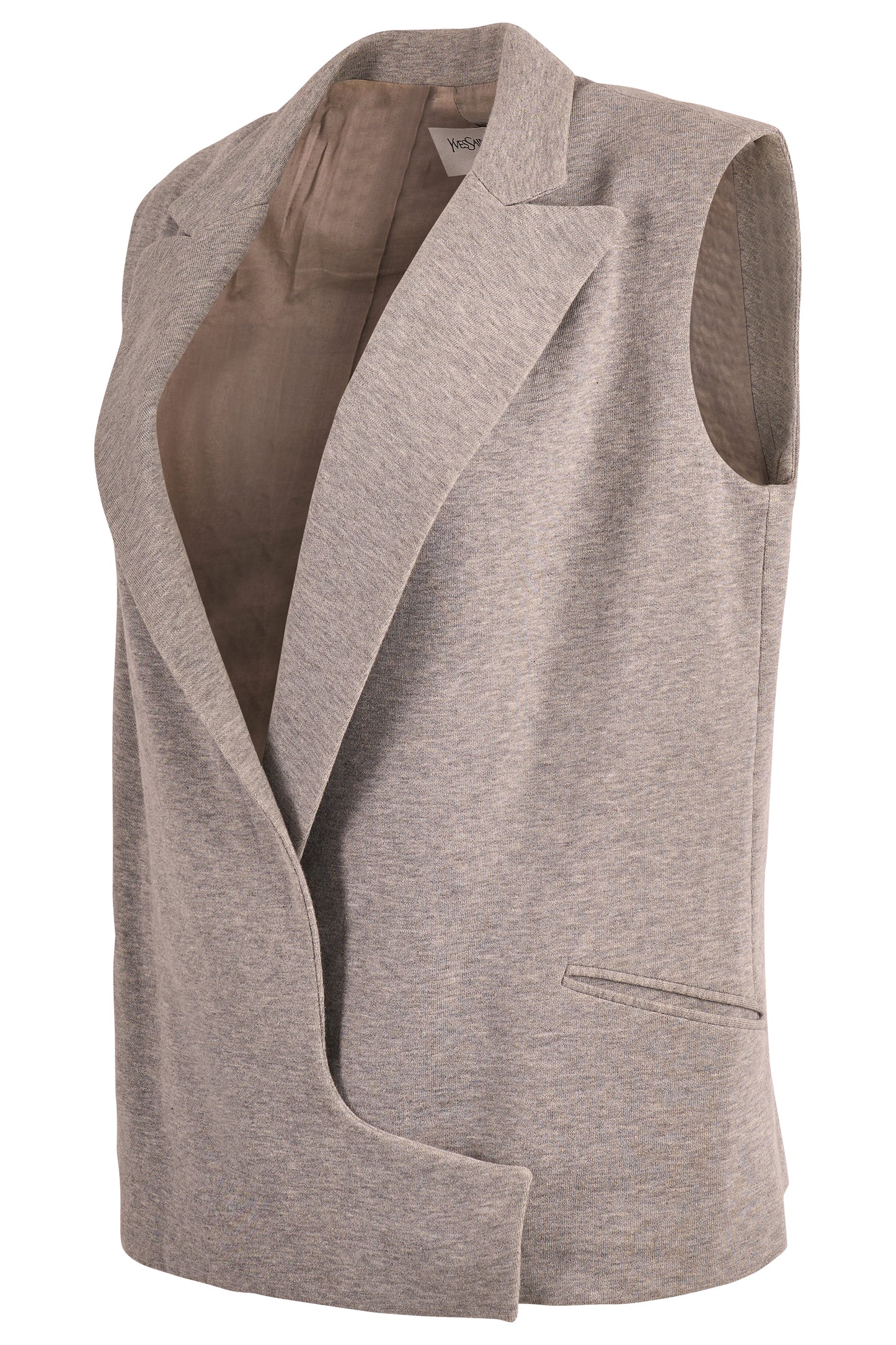 Vintage Yves Saint Laurent S/S 2008 Grey Knit Vest