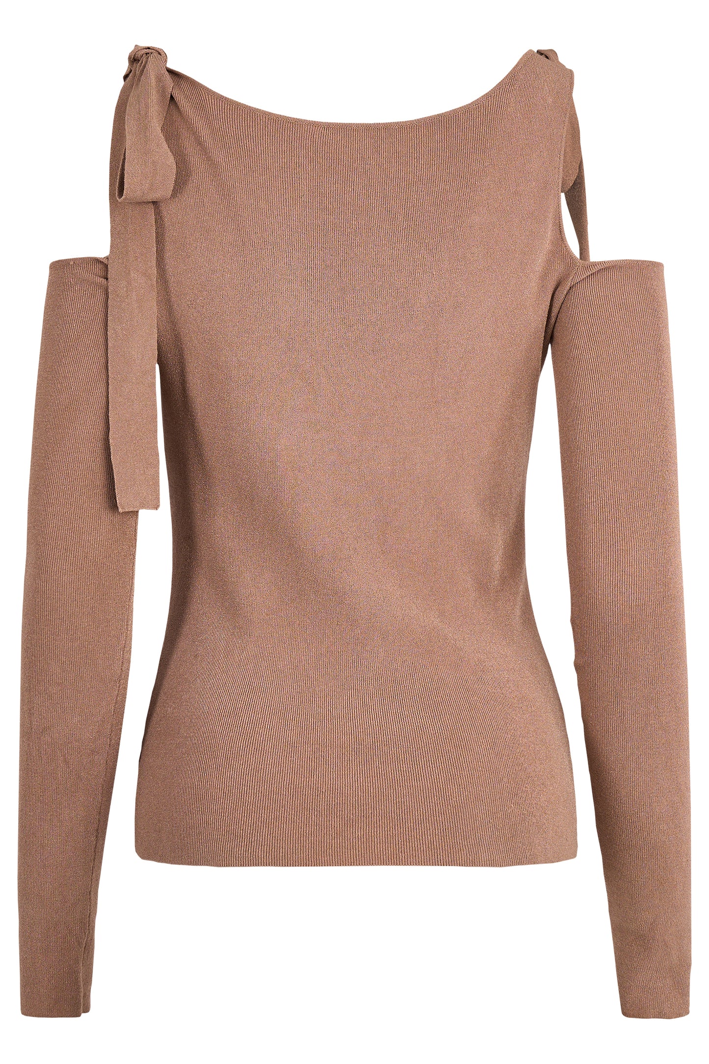 Vintage Gucci By Tom Ford Beige Open Shoulder Top