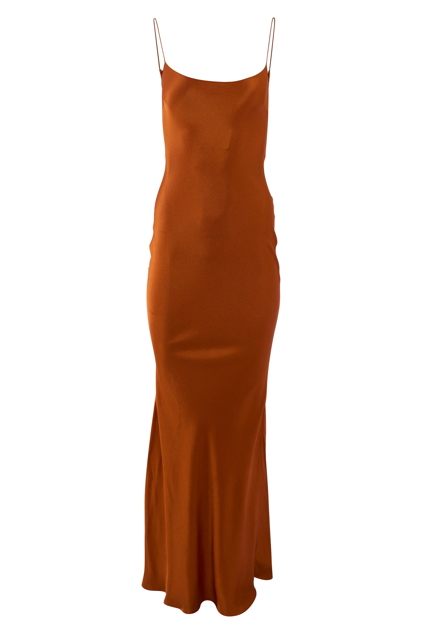 Vintage John Galliano F/W 1999 Orange Silk Gown