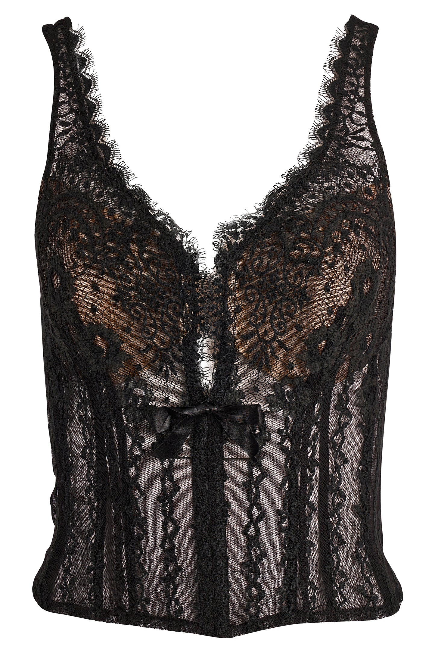 Vintage Marvel By La Perla Black Lace Corset