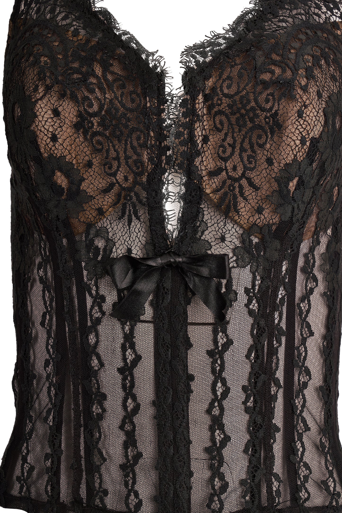 Vintage Marvel By La Perla Black Lace Corset