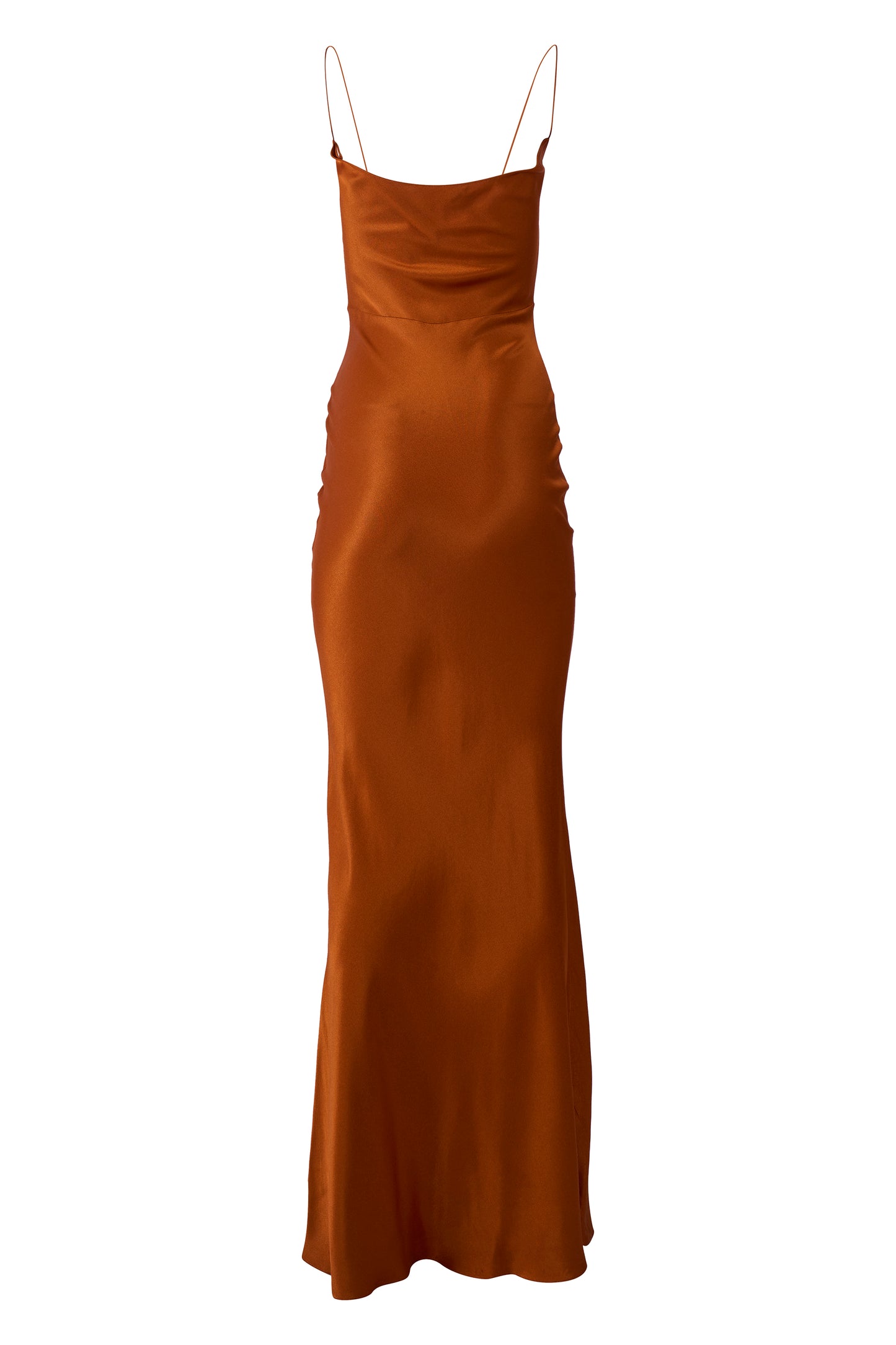 Vintage John Galliano F/W 1999 Orange Silk Gown