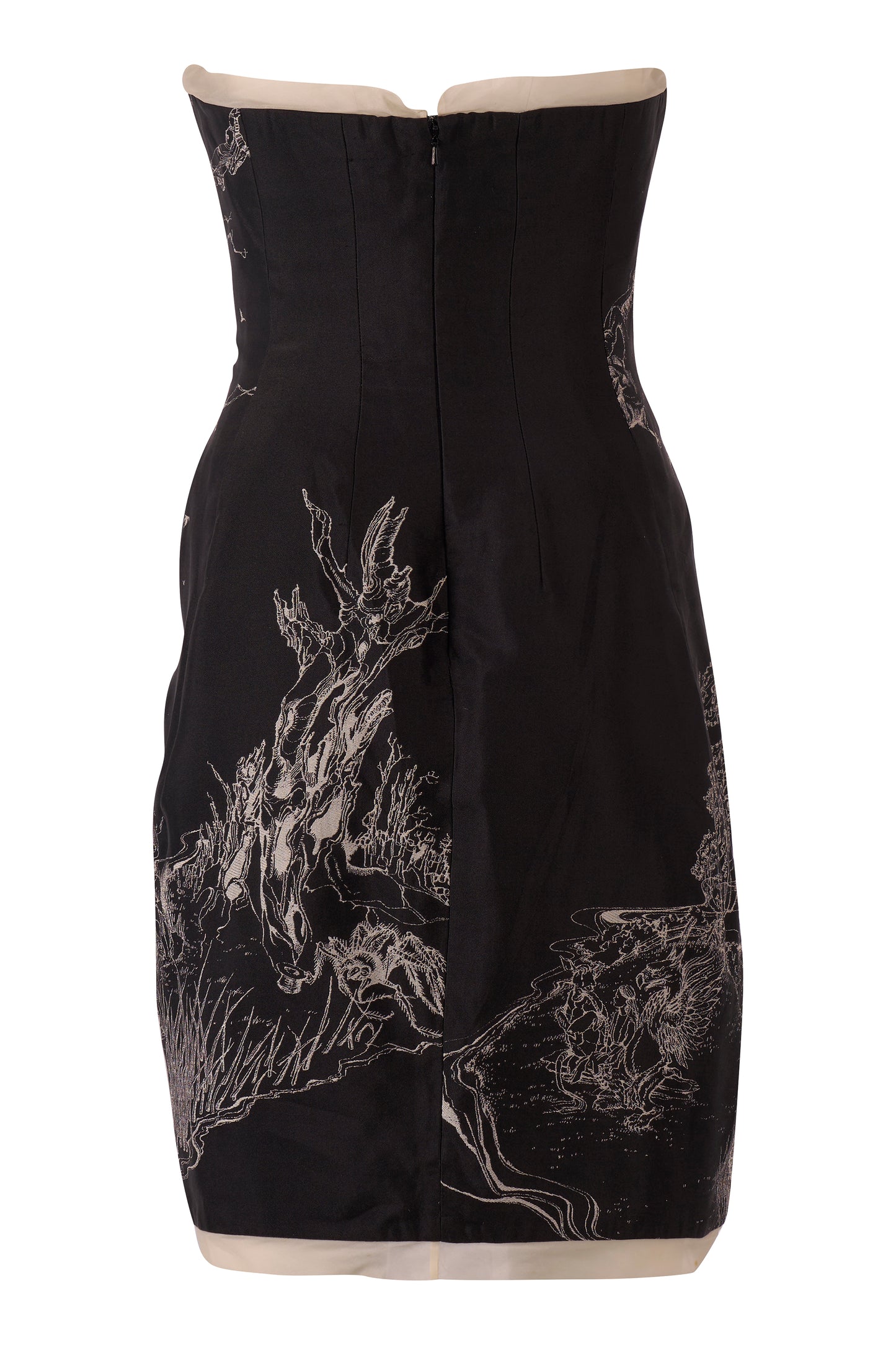 Vintage Alexander McQueen A/W 2008 Bustier Tree Print Dress