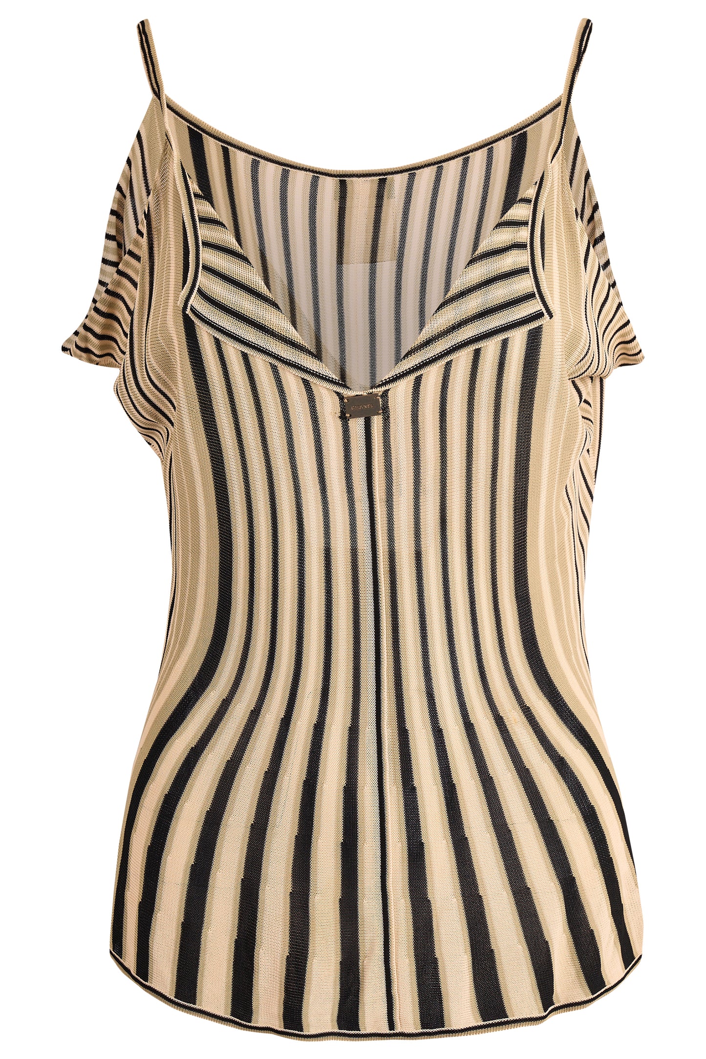 Vintage 2000's Chanel Knit Stripes Tank Top