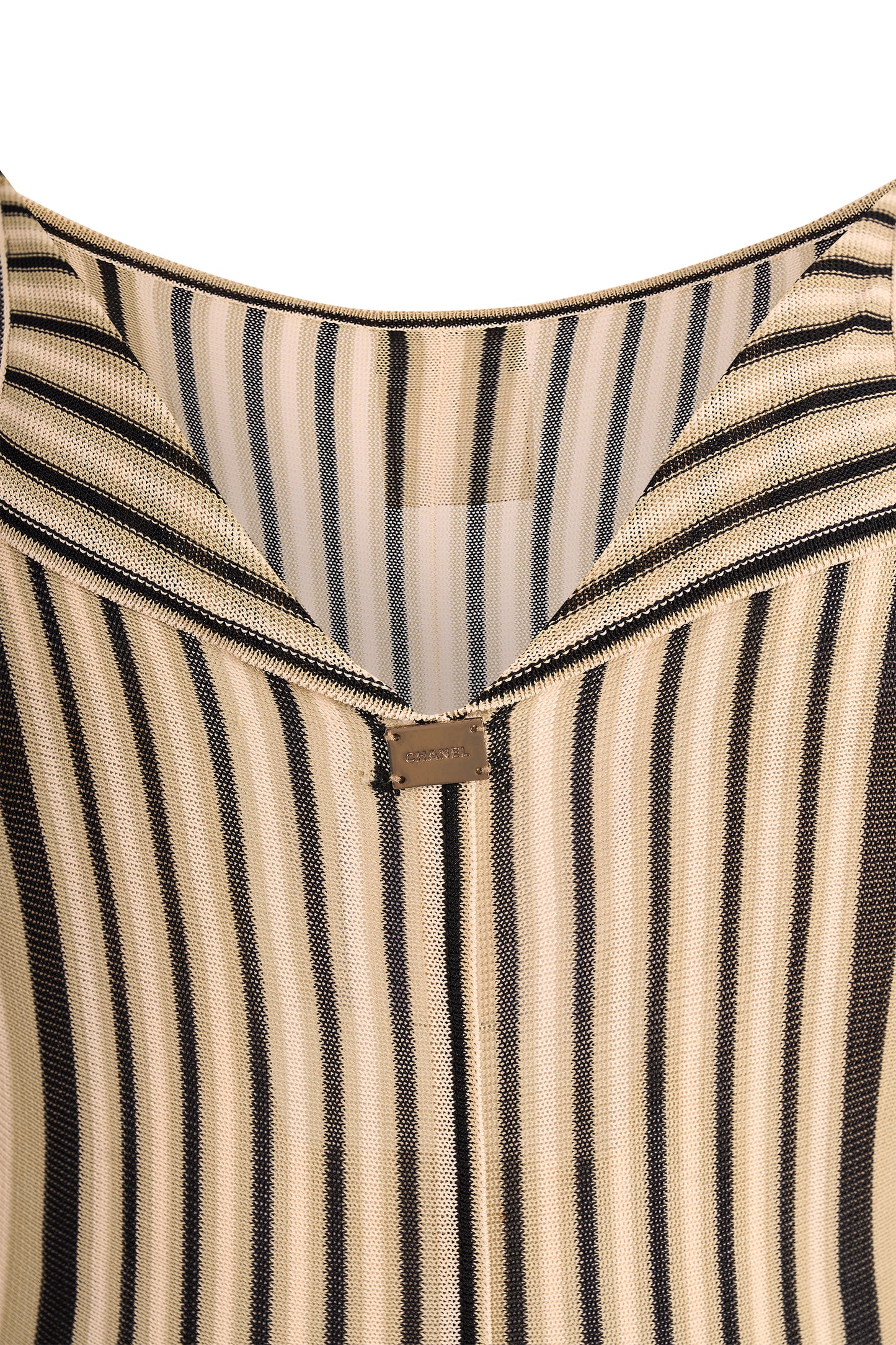 Vintage 2000's Chanel Knit Stripes Tank Top
