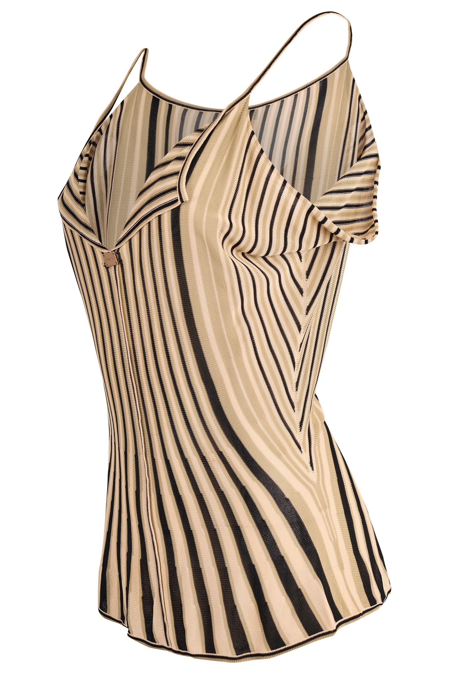 Vintage 2000's Chanel Knit Stripes Tank Top