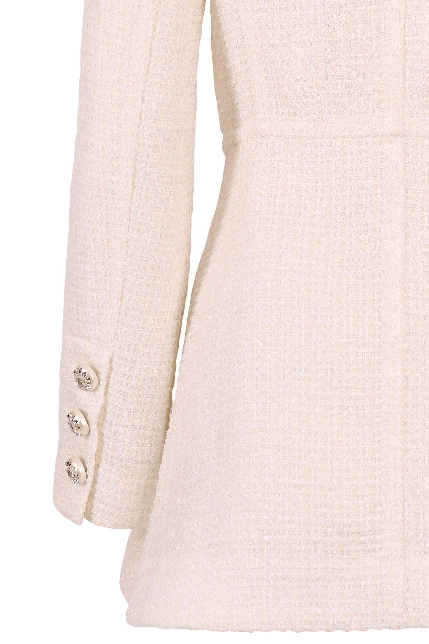Chanel S/S 2023 White Tweed Jacket