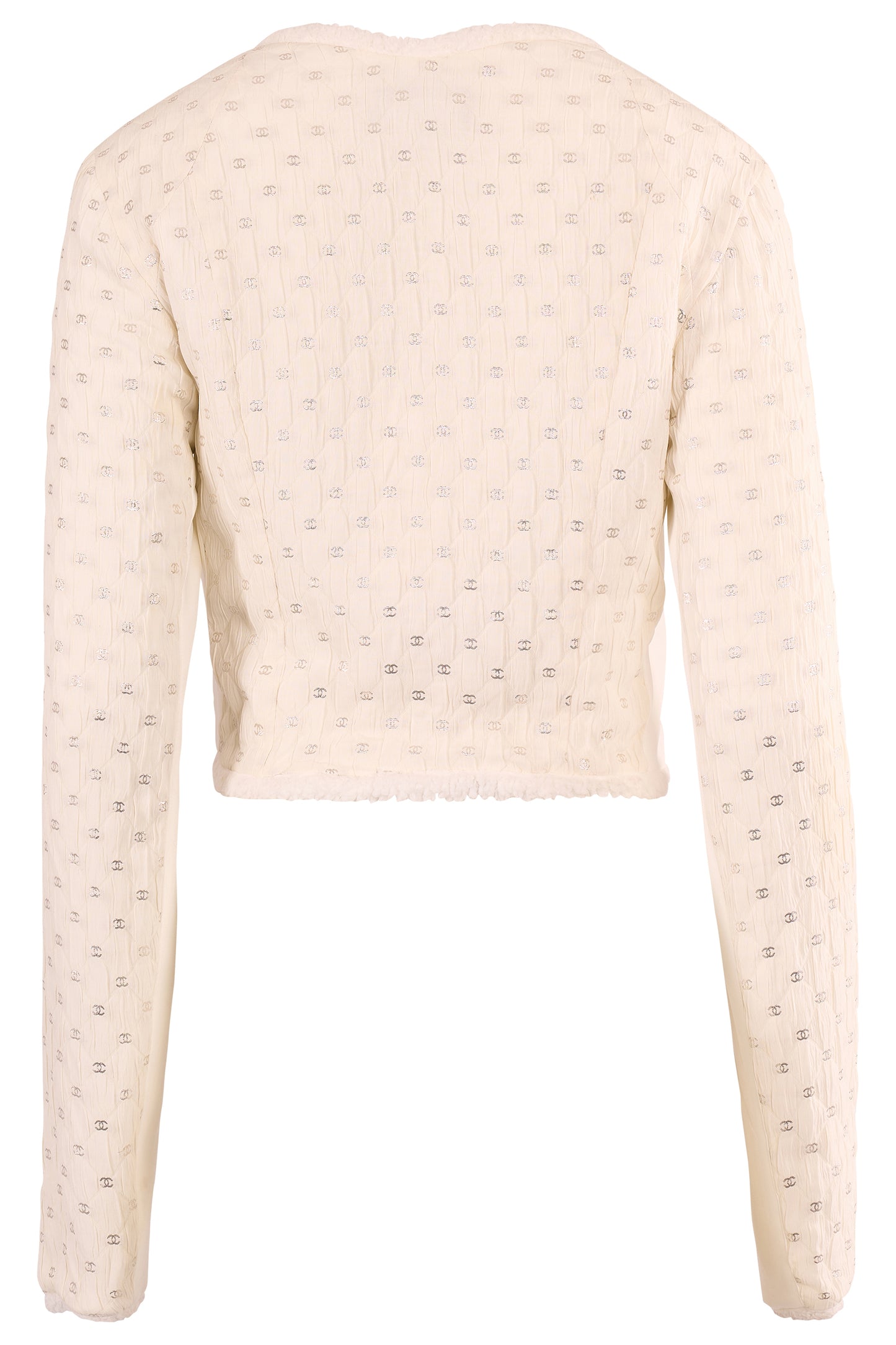 Chanel A/W 2021 Quilted "CC" Monogram Lined Fur Jacket