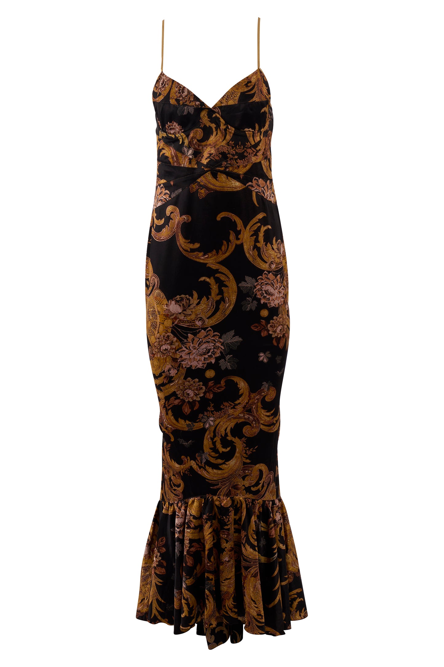 Vintage Roberto Cavalli 1990's Baroque Print Dress