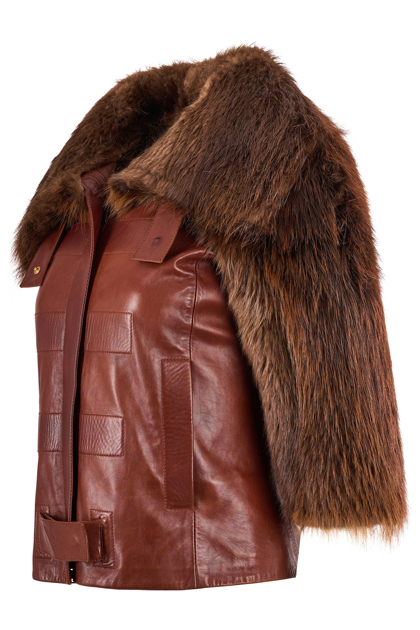 Vintage Gucci By Tom Ford F/W 2003 Leather Fur Jacket