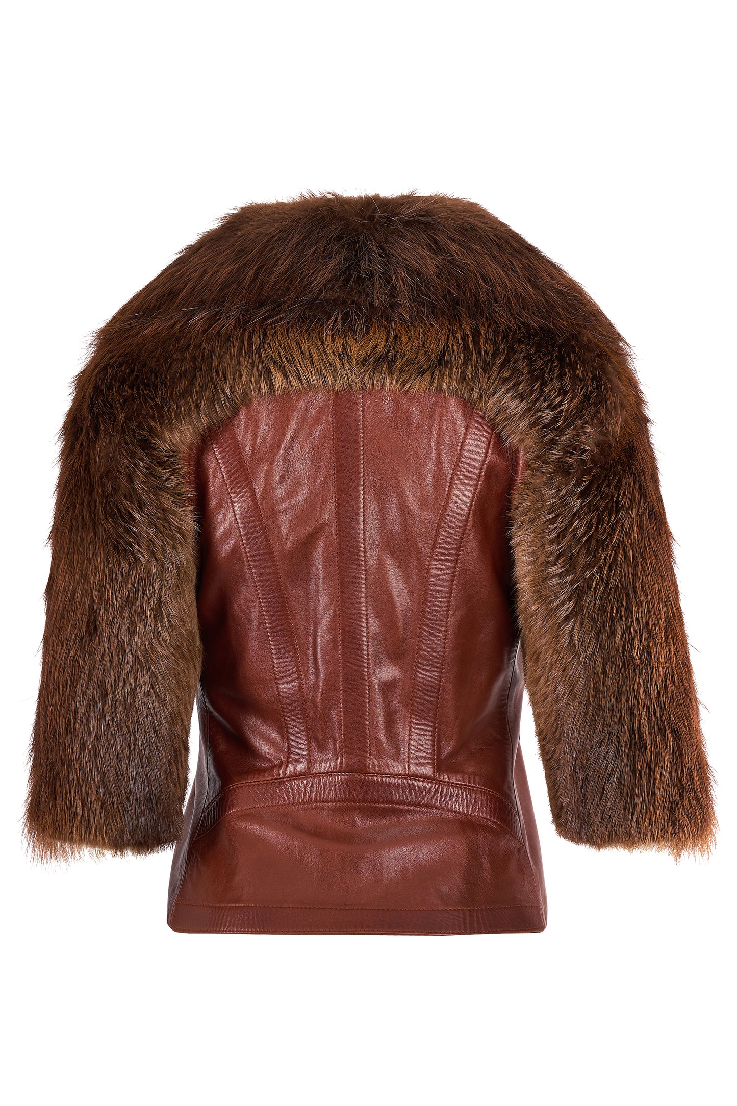 Vintage Gucci By Tom Ford F/W 2003 Leather Fur Jacket