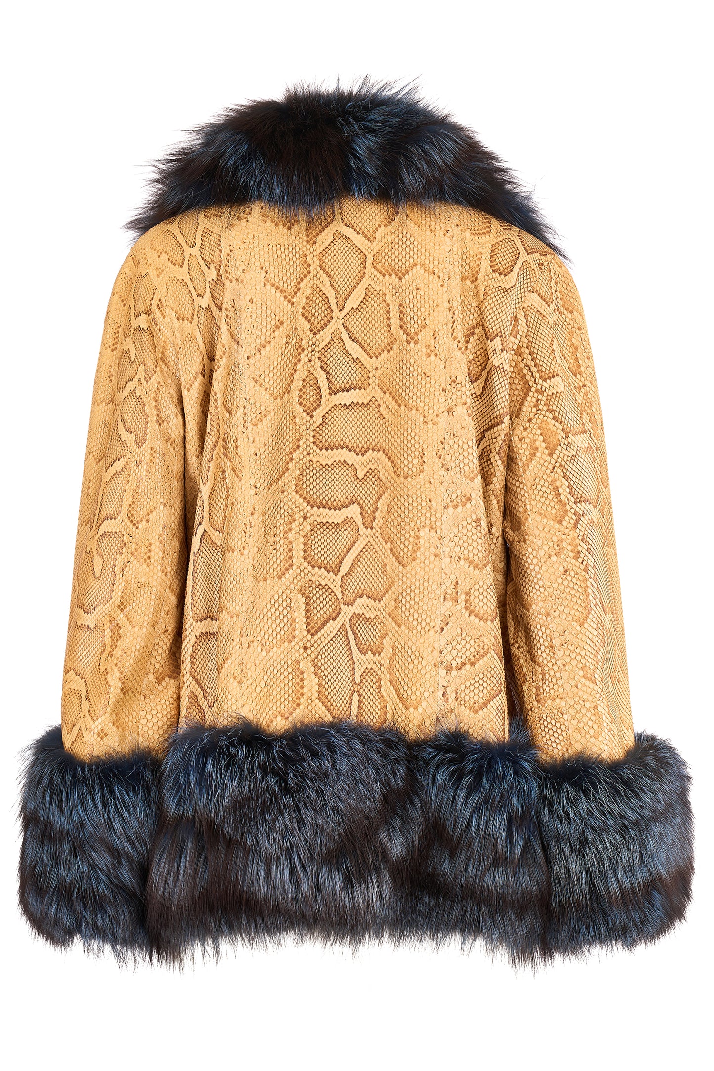 Christian Dior A/w 2010 Yellow Python and Artic Fox Jacket