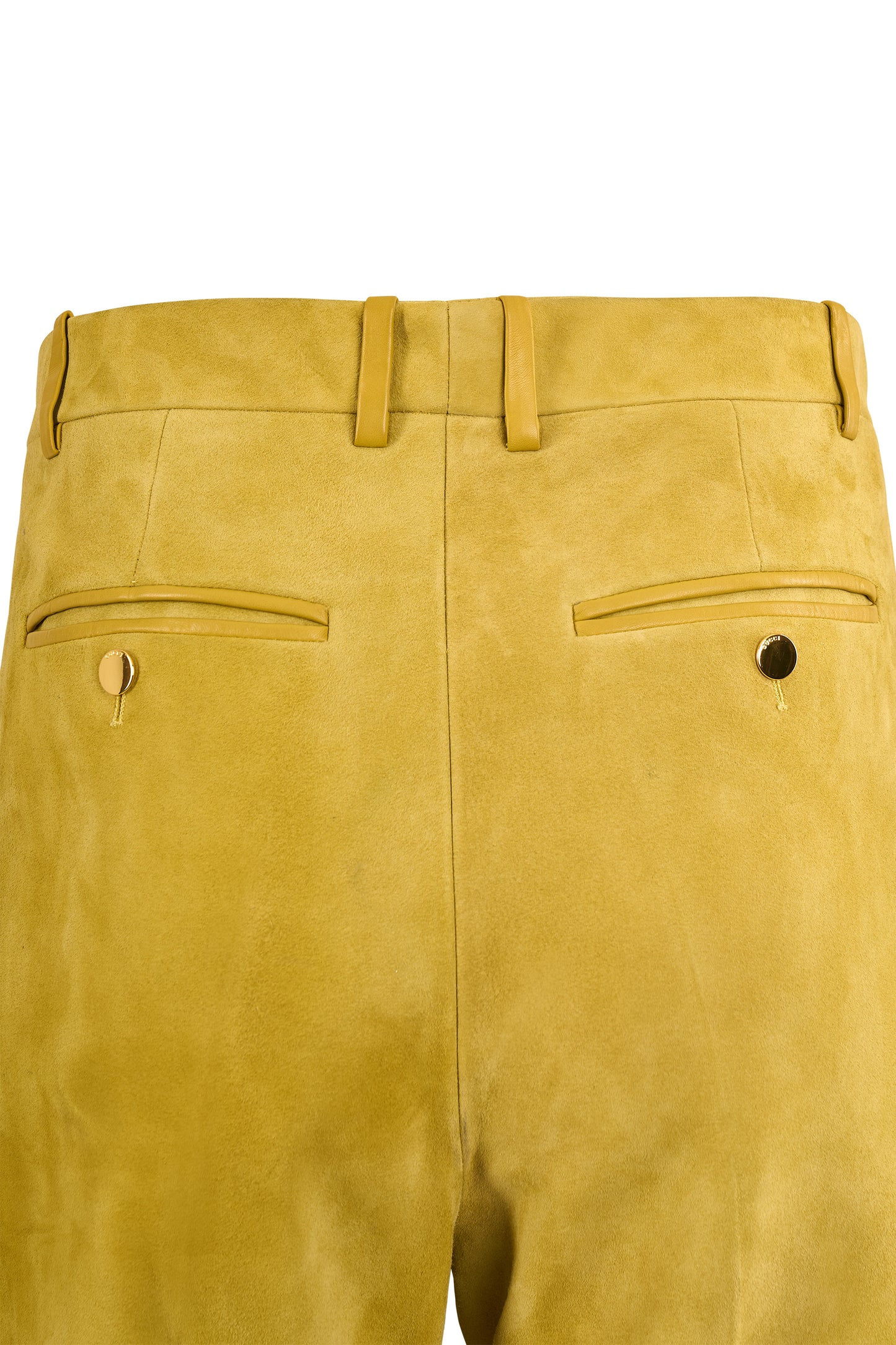 Gucci Suede Yellow Mustard 70's Inspired Co-Ord Set