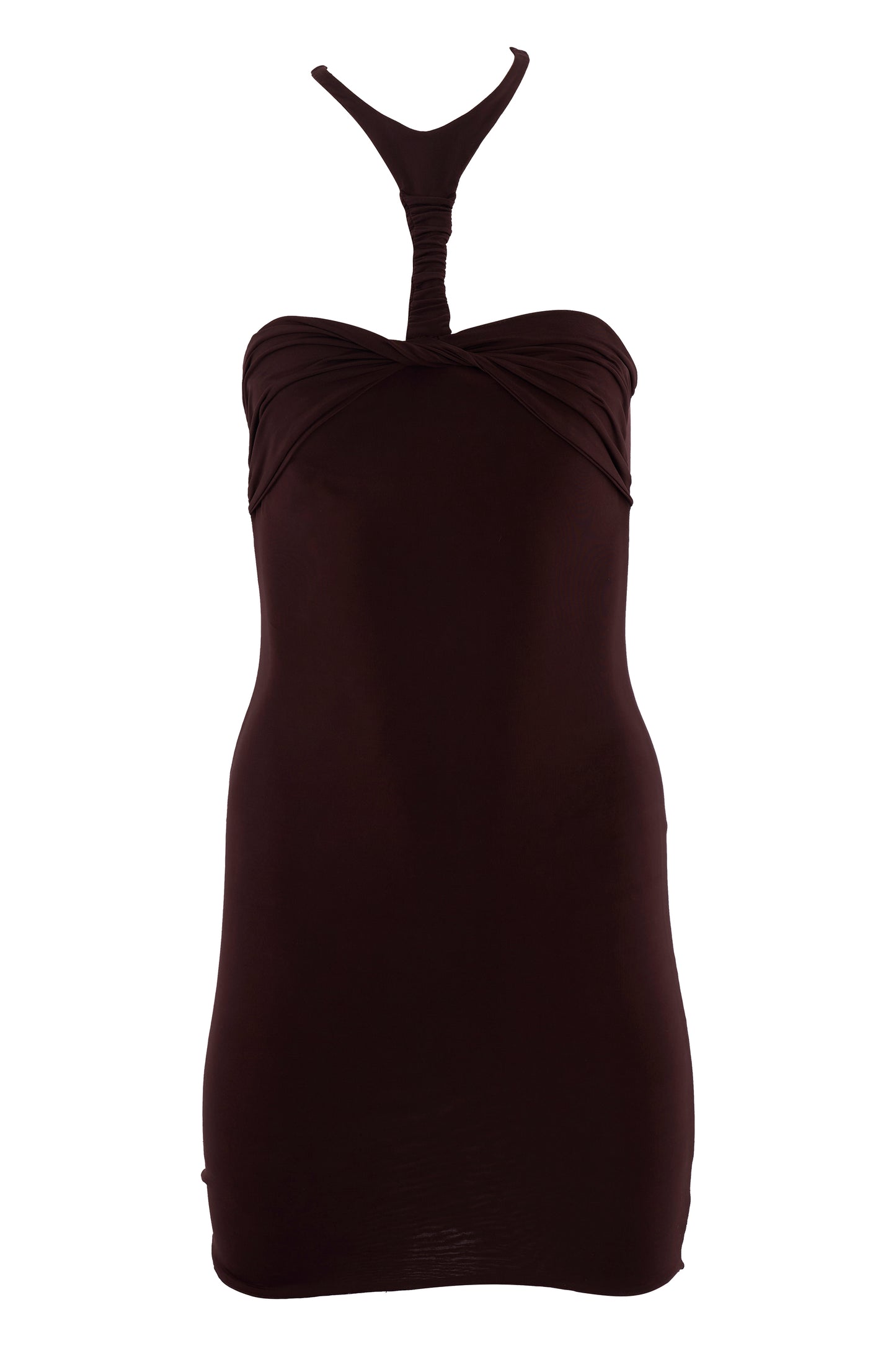 Vintage Gucci F/W 2004 Plunging Cutout Purple Evening Mini Dress