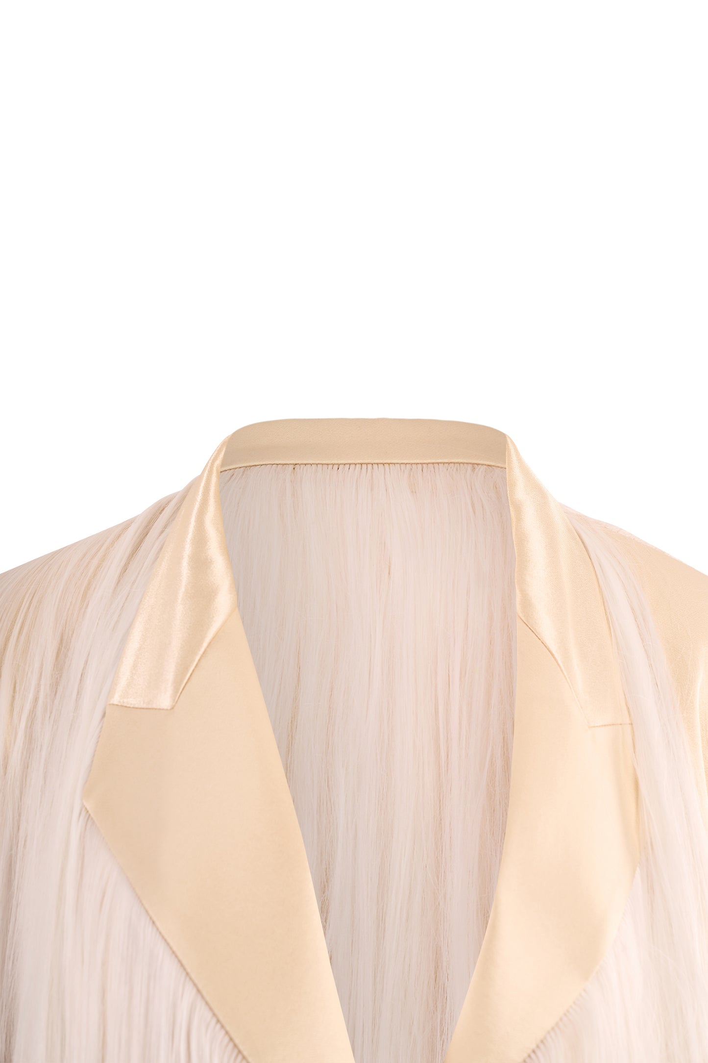 Hyun Mi Nielsen A/W Ivory Long Hair Tailored Coat