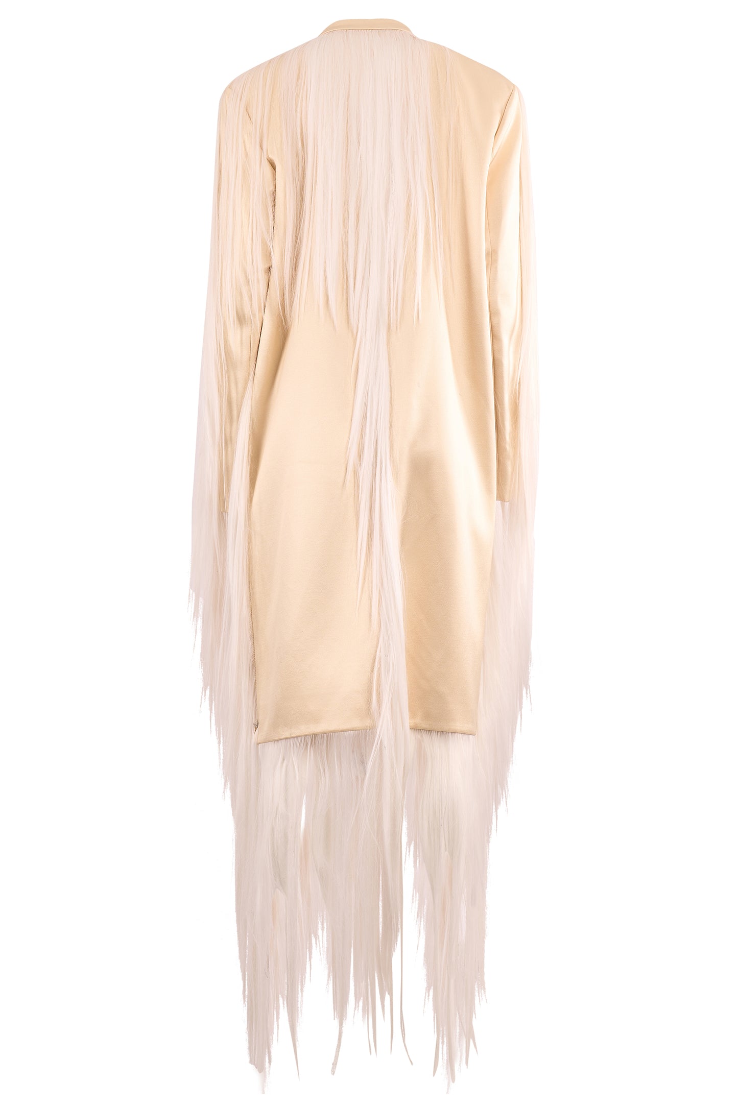 Hyun Mi Nielsen A/W Ivory Long Hair Tailored Coat