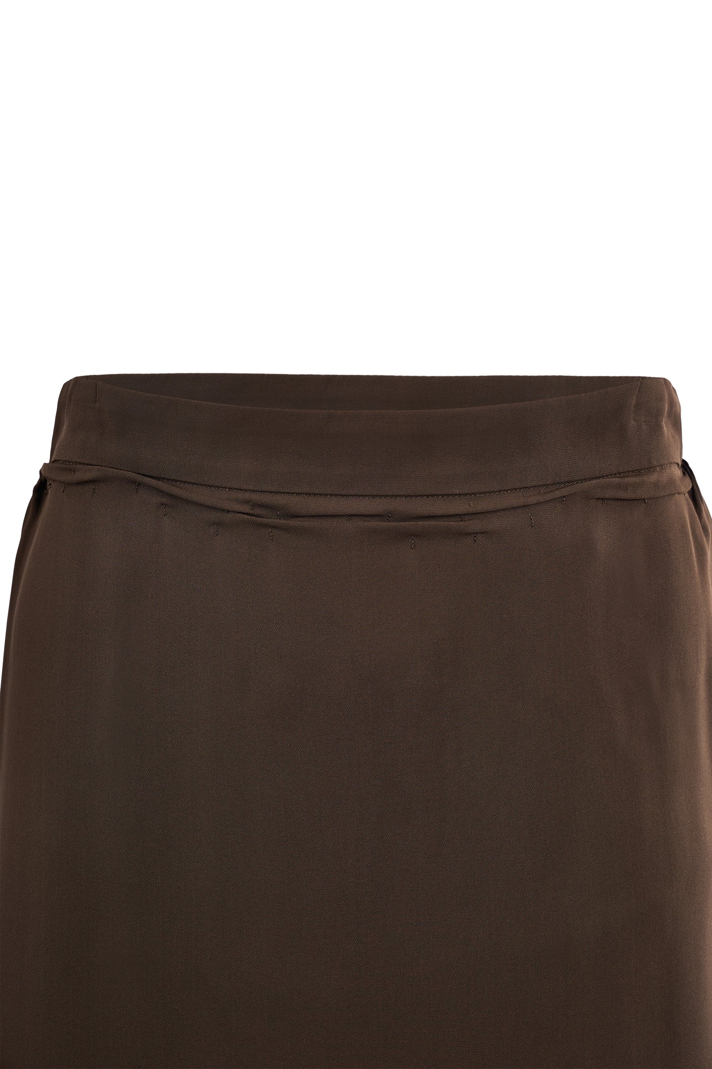 Vintage Yves saint Laurent Circa 2000's Brown Silk skirt