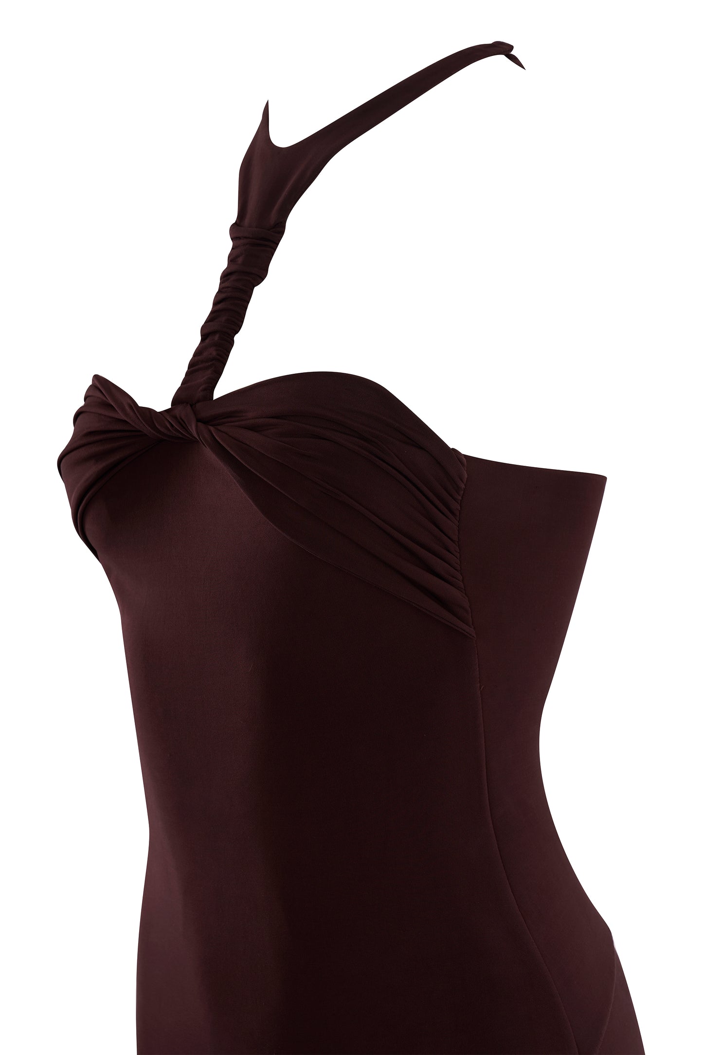 Vintage Gucci F/W 2004 Plunging Cutout Purple Evening Mini Dress