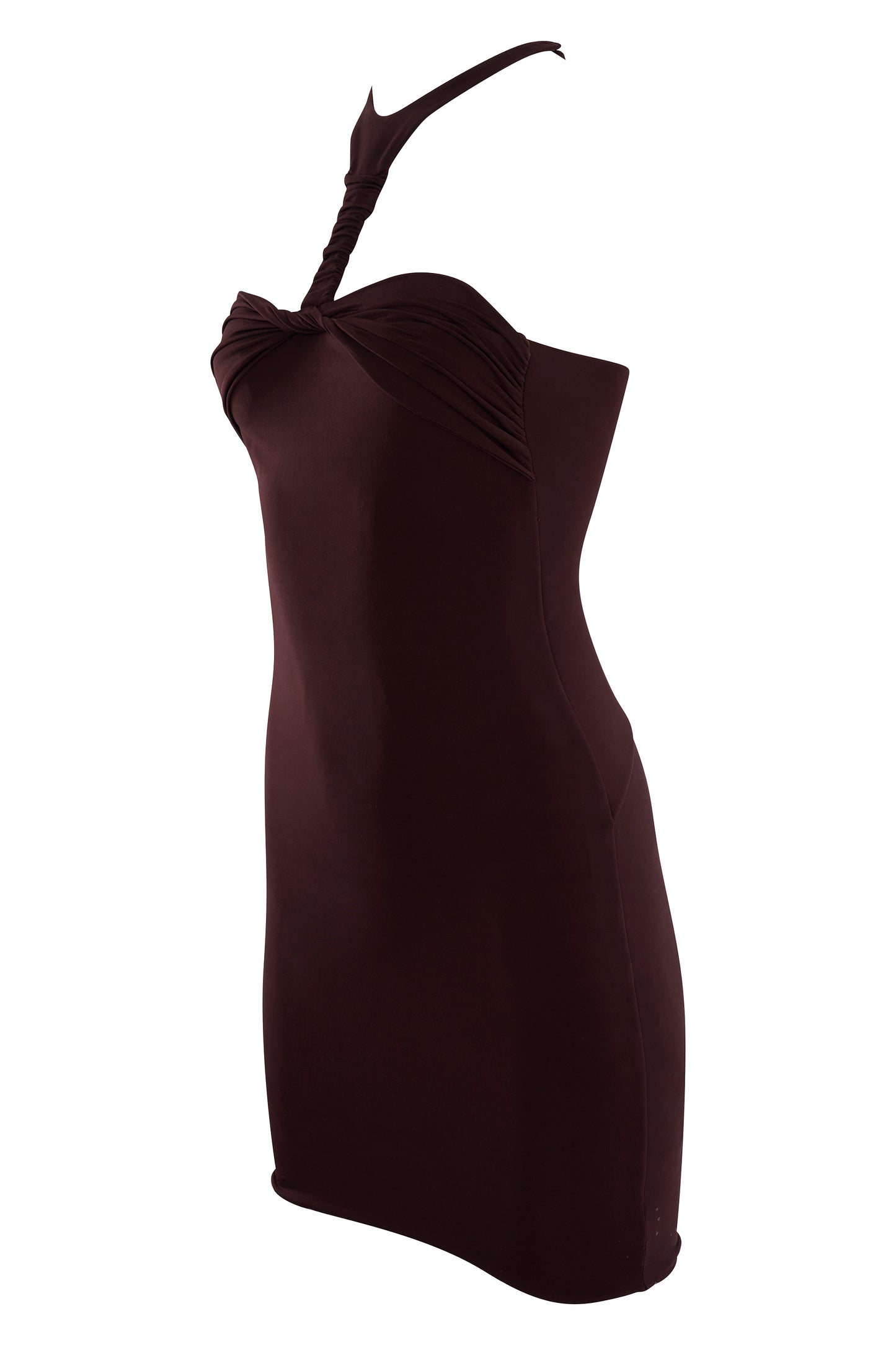 Vintage Gucci F/W 2004 Plunging Cutout Purple Evening Mini Dress