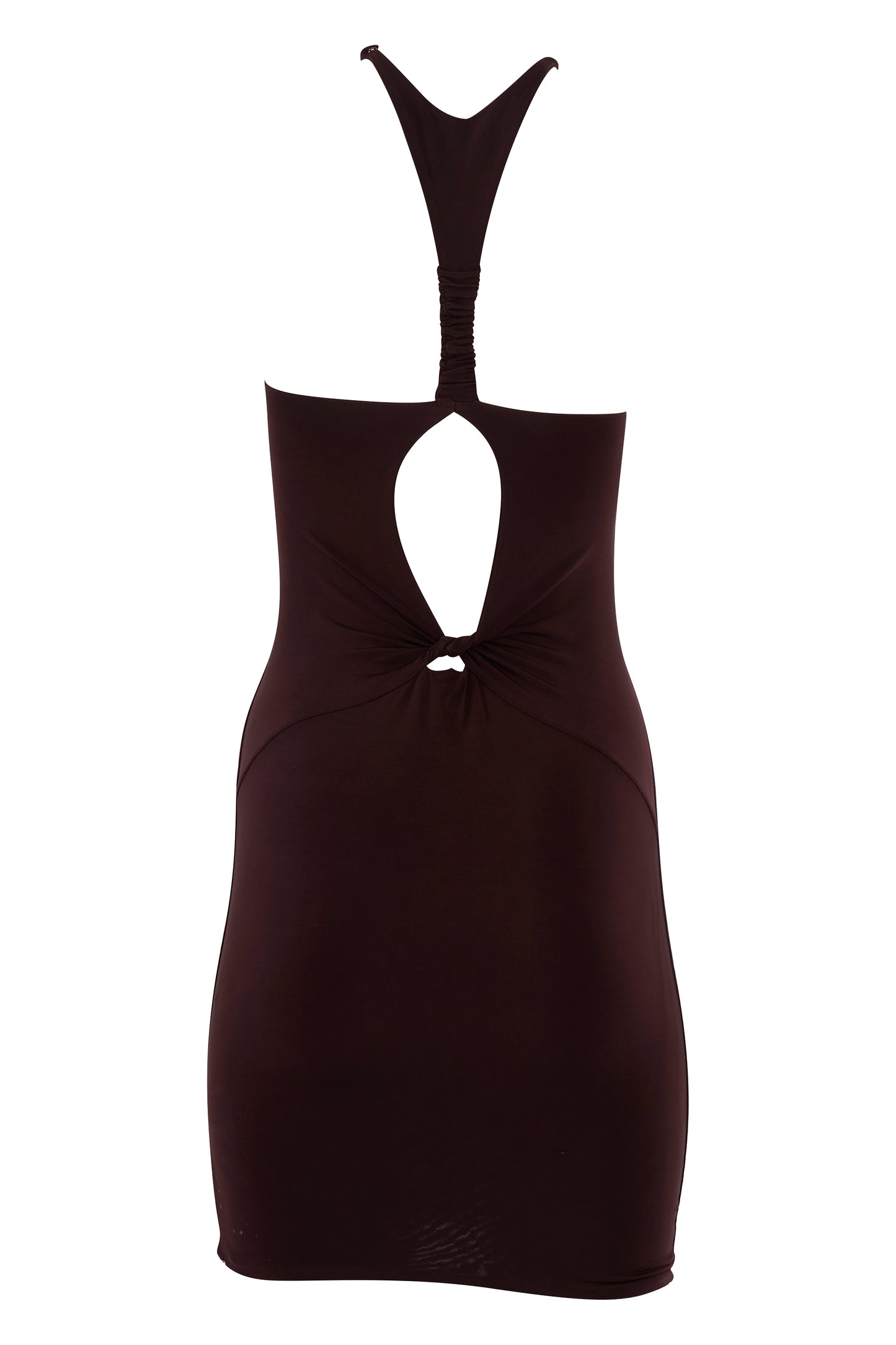 Vintage Gucci F/W 2004 Plunging Cutout Purple Evening Mini Dress