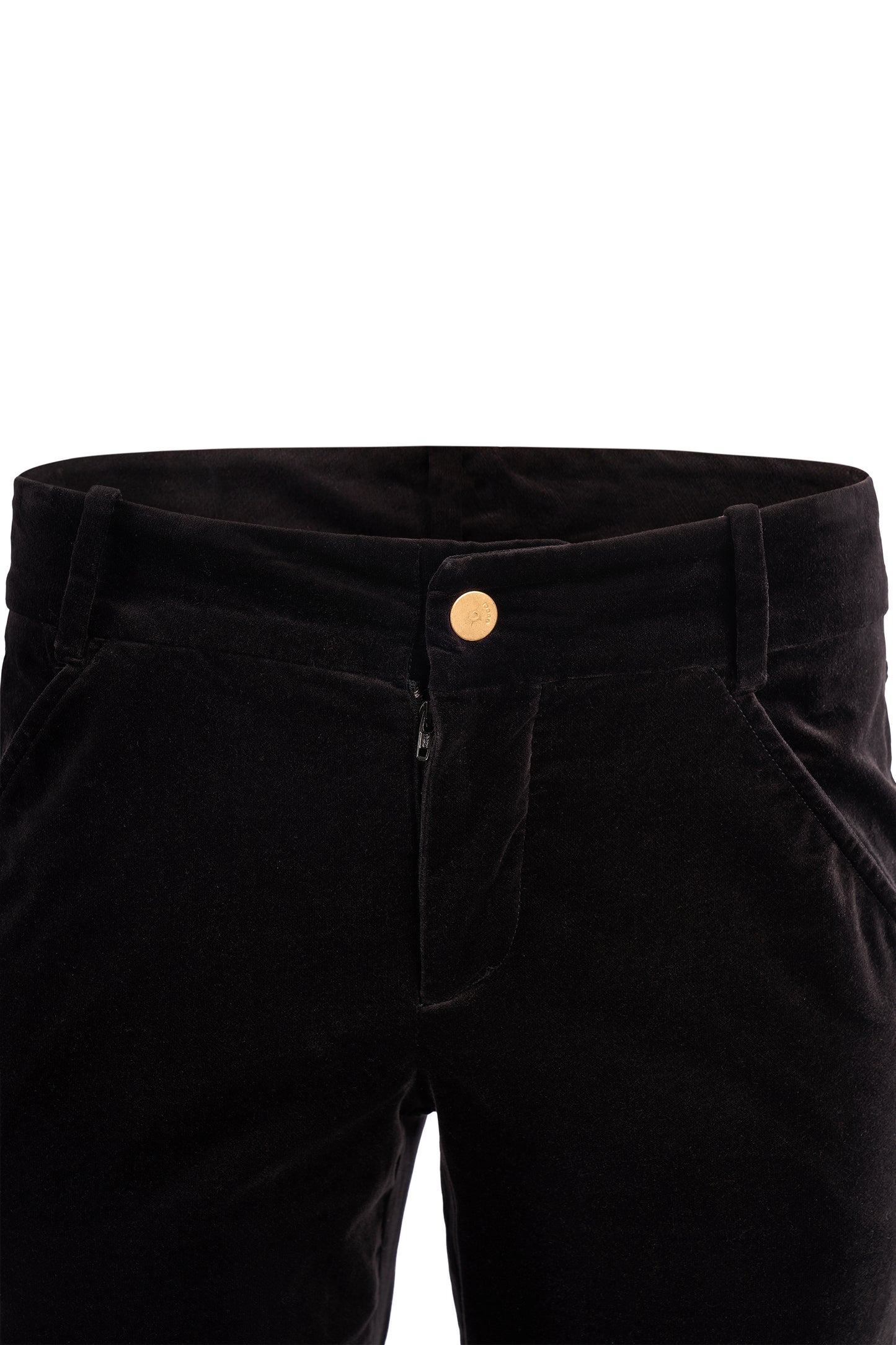 Vintage Gucci By Tom Ford F/W 2003 Black Velvet Zip Trousers