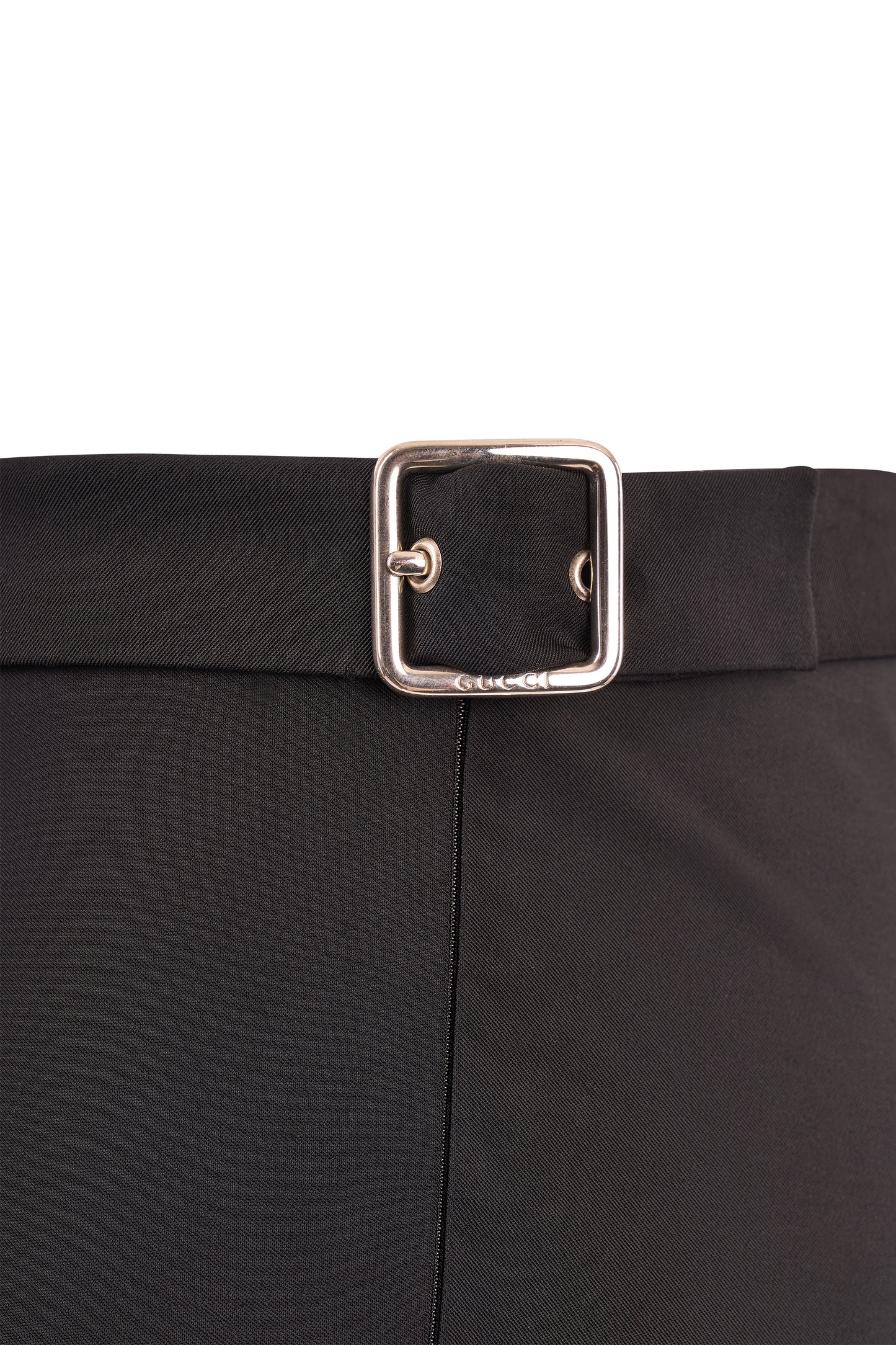 Vintage 1997 Gucci By Tom Ford Black Side Buckles Trousers