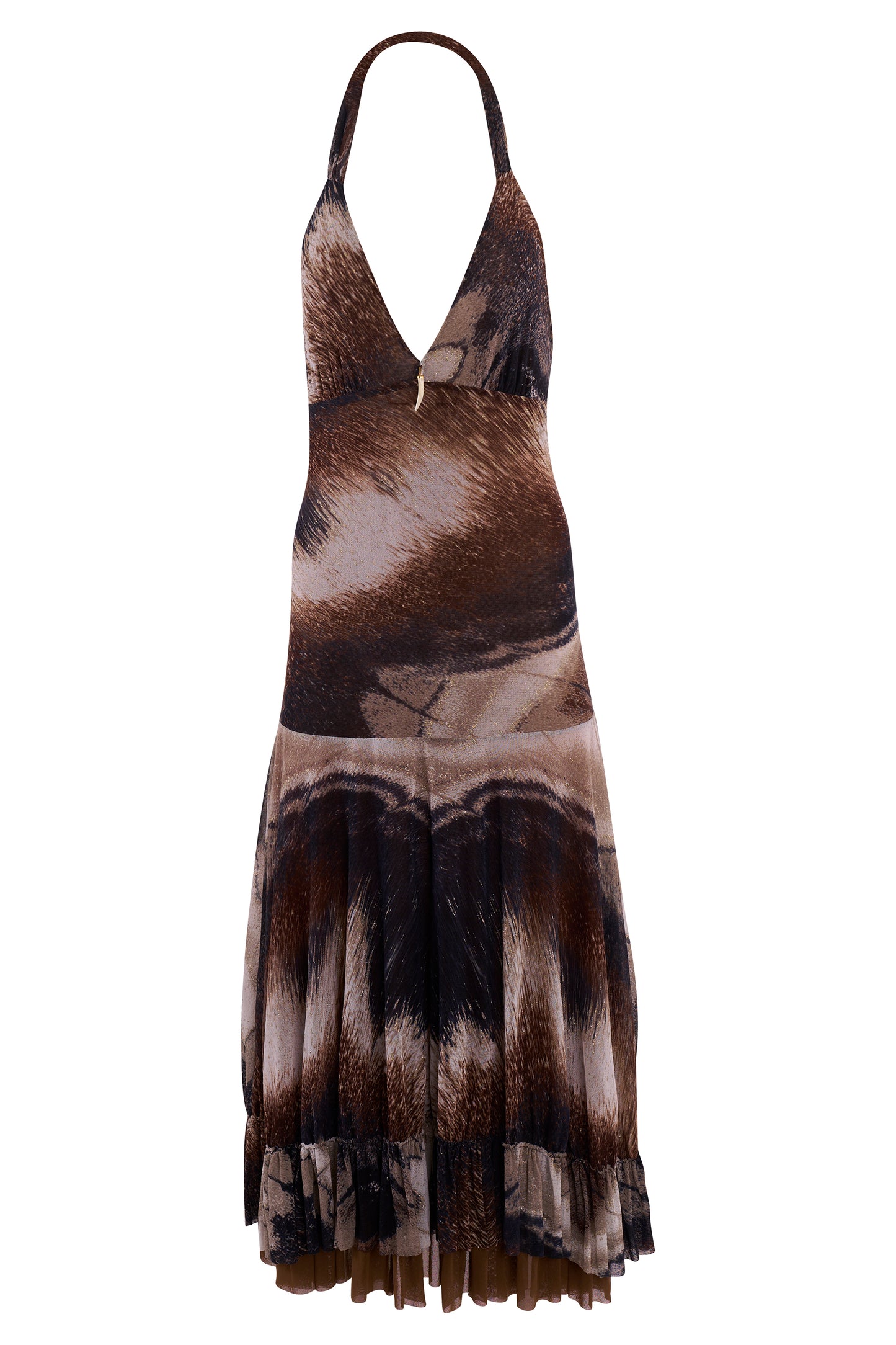 Vintage Roberto Cavalli Animal Print Maxi Dress