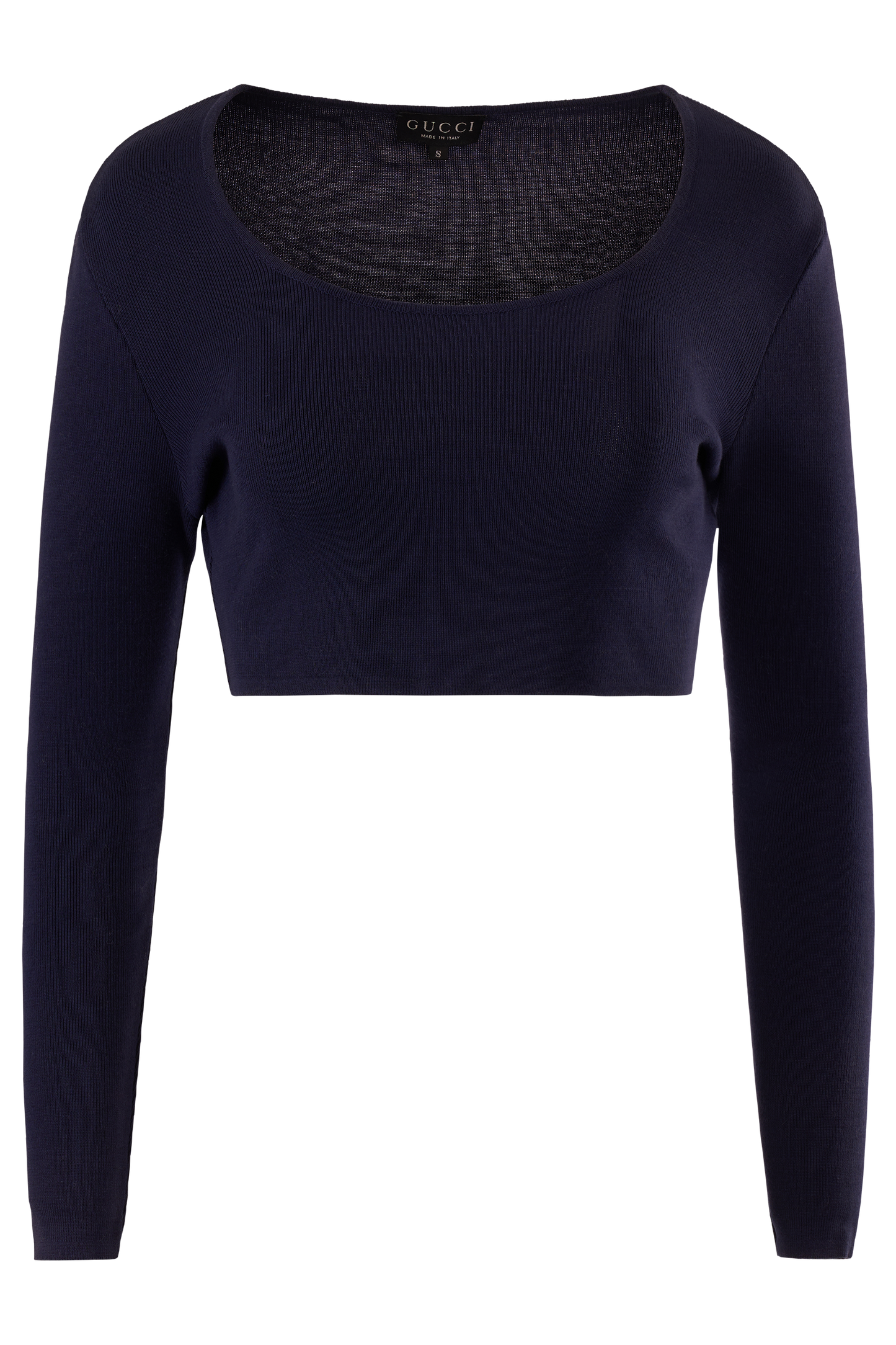 Vintage Gucci By Tom Ford 1994 Blue Long Sleeves Top