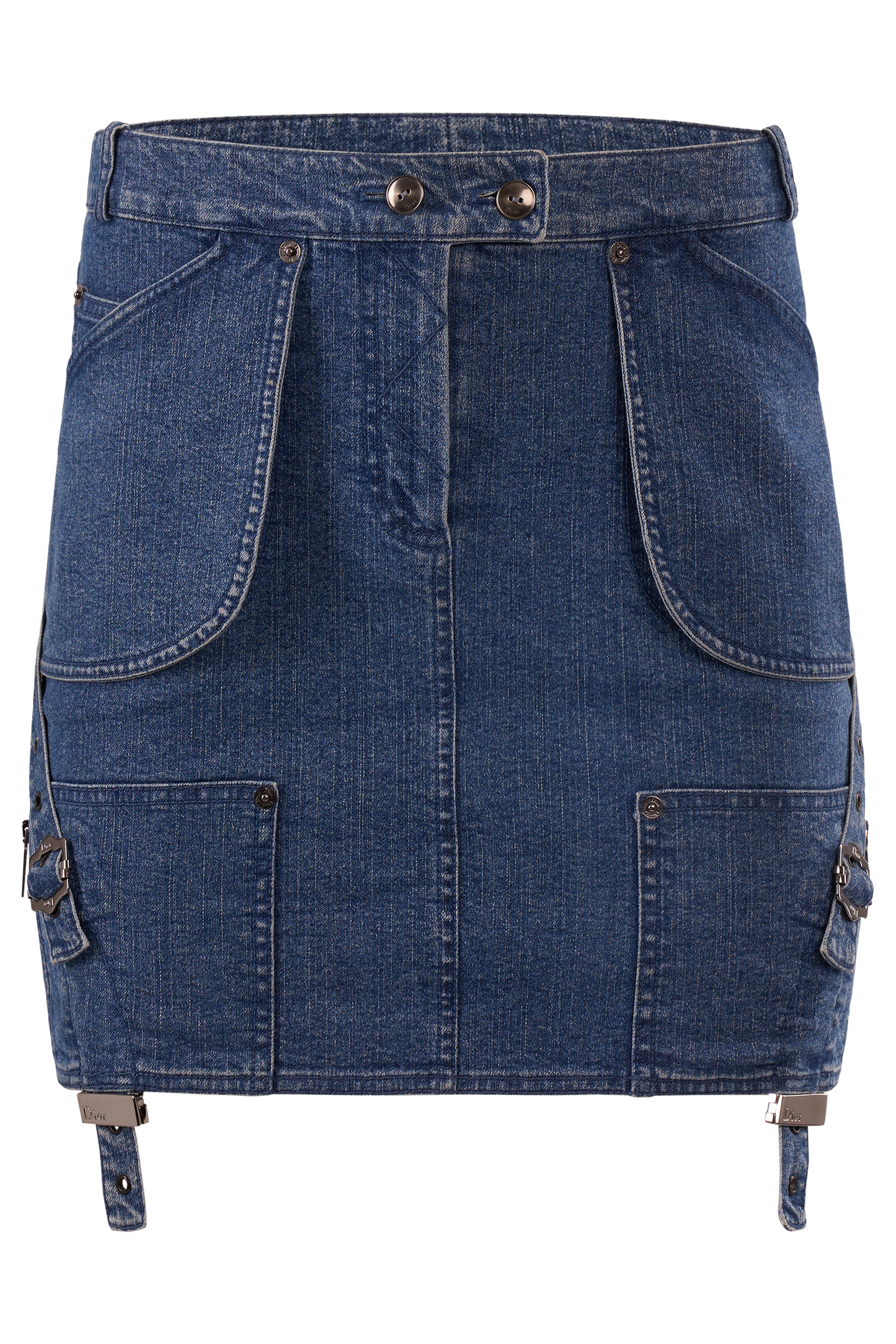 Vintage 2004 Christian Dior By John Galliano Denim Skirt