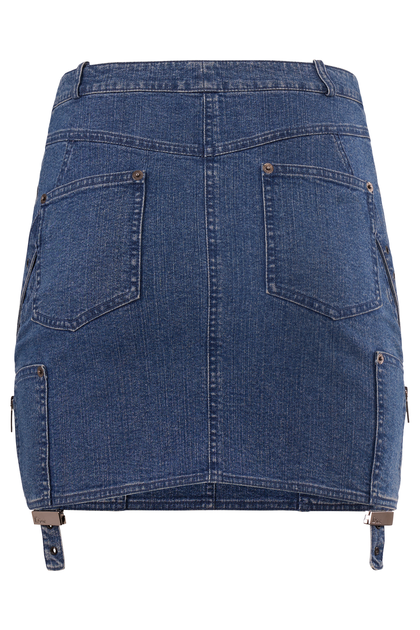 Vintage 2004 Christian Dior By John Galliano Denim Skirt