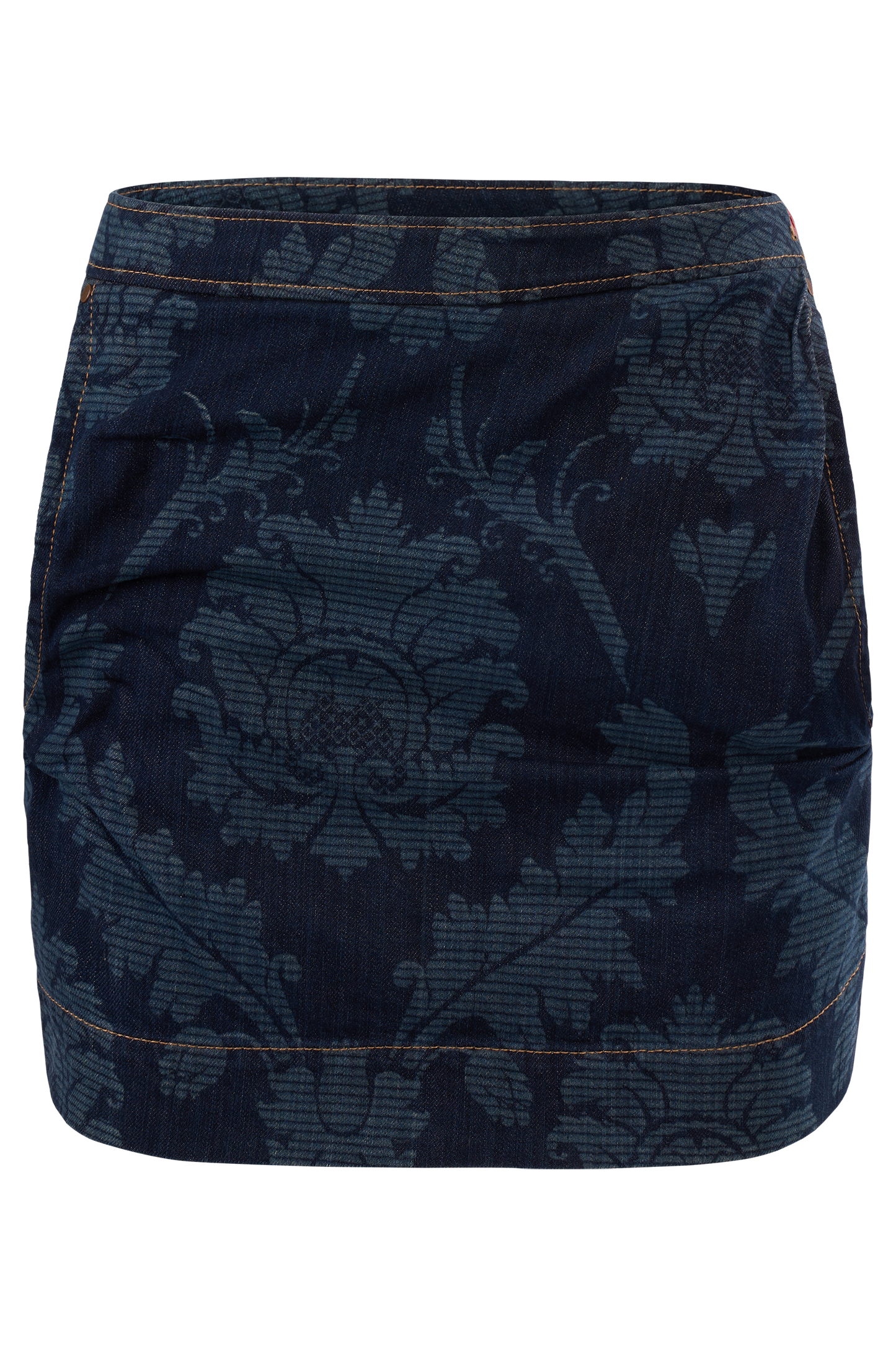 Vintage 1990's Vivienne Westwood Print Denim Skirt