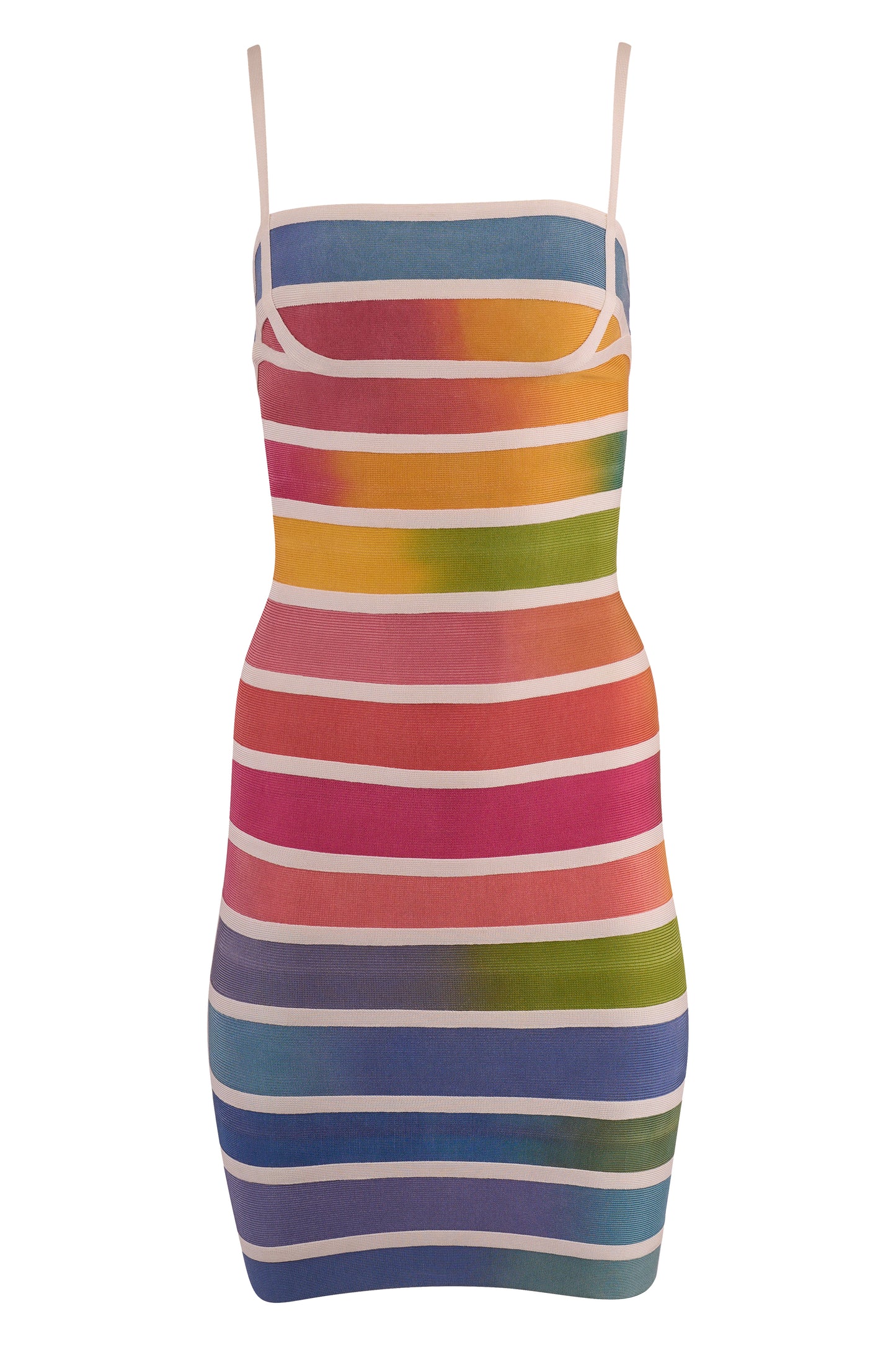 Vintage 2000's Hervé Léger Multicolour Bodycon Mini Dress