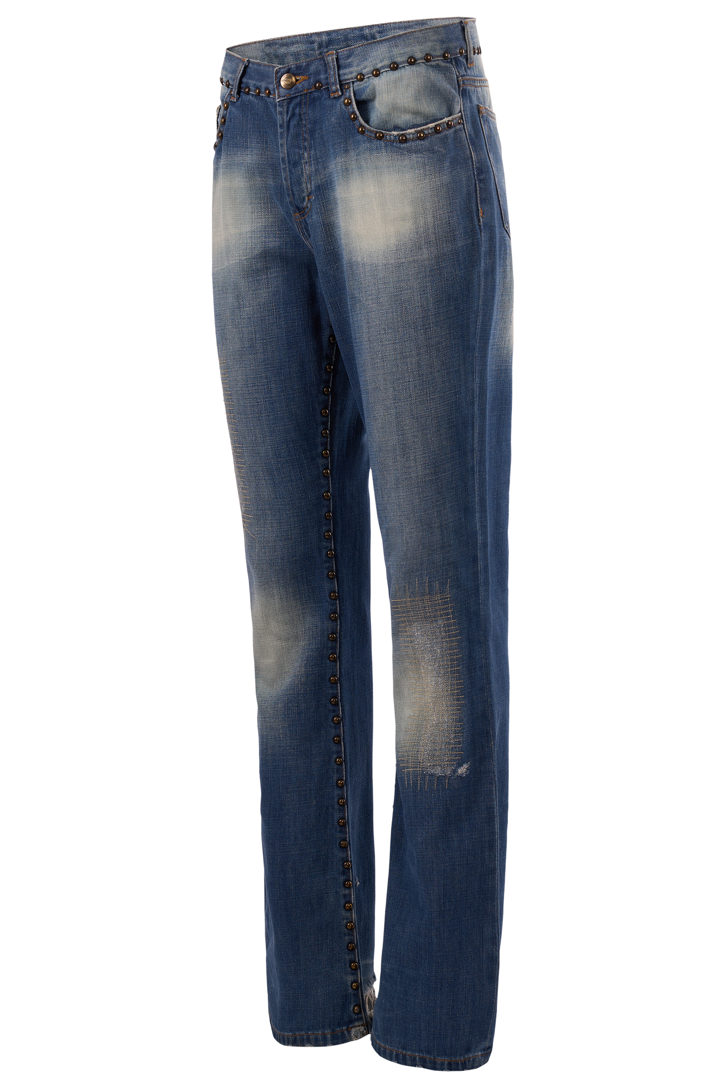 Vintage 2000's Just Cavalli Studded Flared Jeans