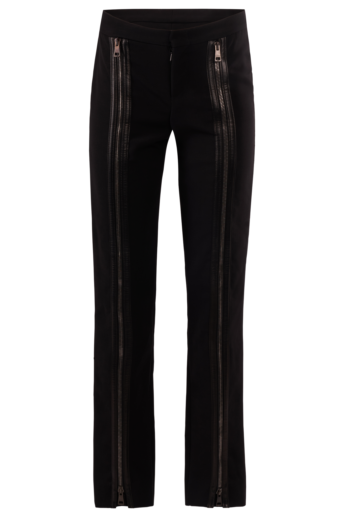 Vintage Gucci Tom Ford F/W 2001 Black Front Zip Trousers