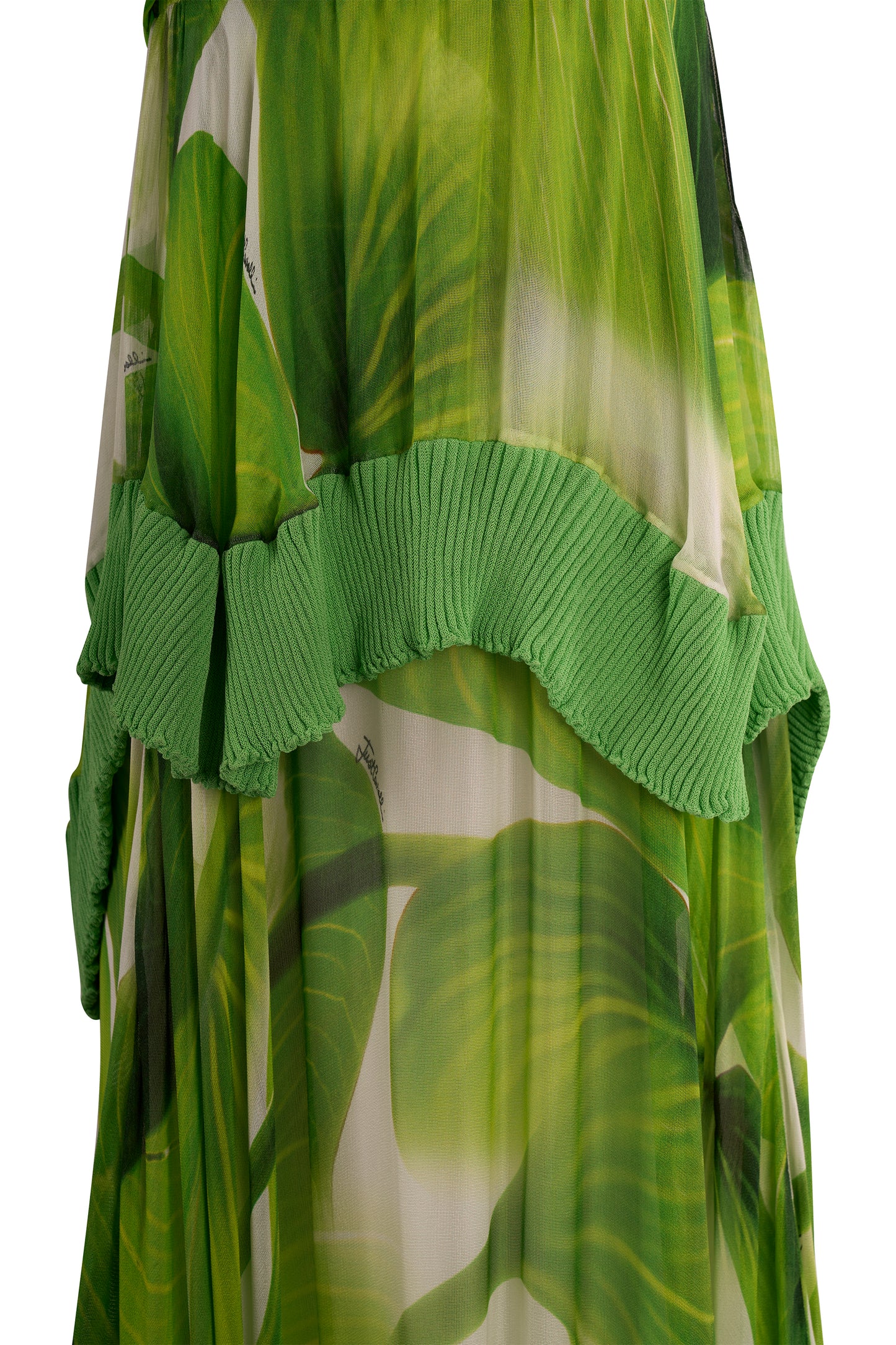 Vintage 2011 Just Cavalli Leaf Print Maxi Dress