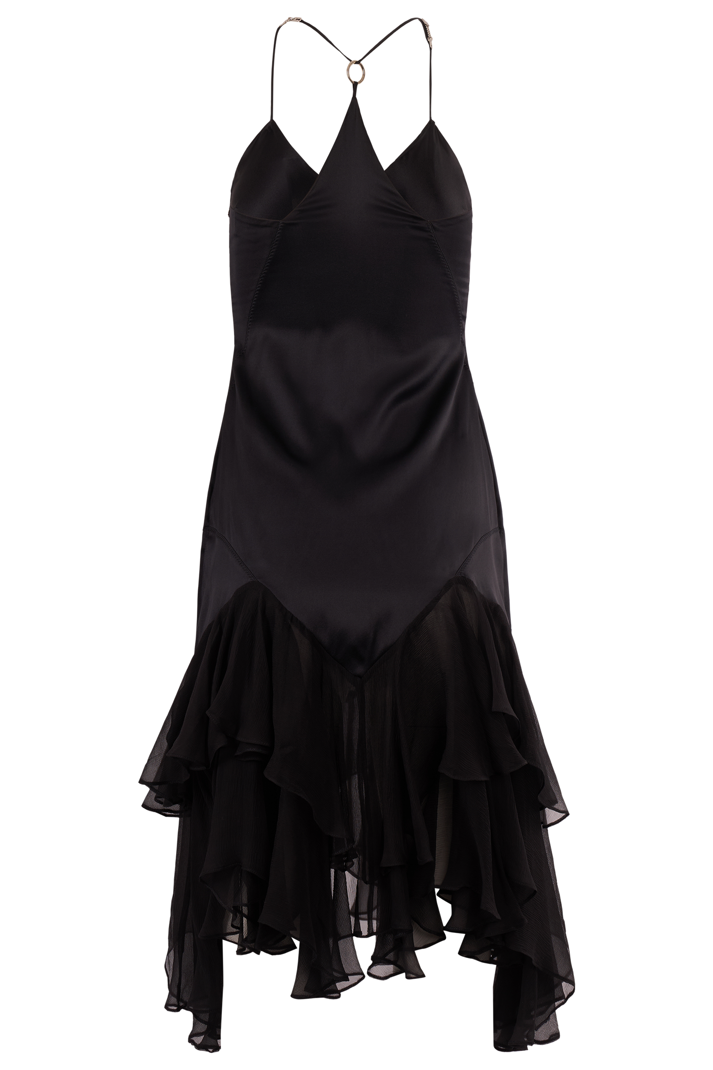 Vintage Roberto Cavalli 2004 Black Silk Dress