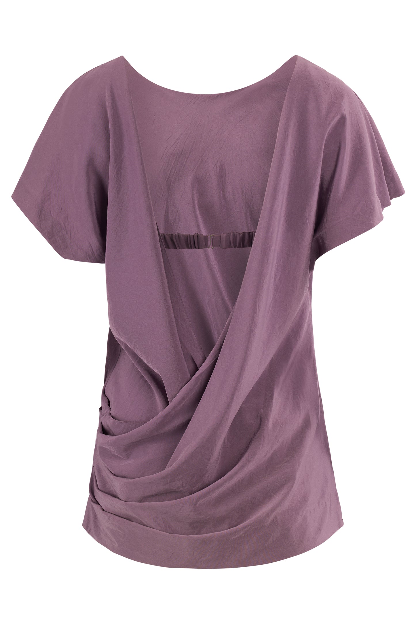 Vintage Elizabeth And James 2000's Purple Silk Parachute Mini Dress