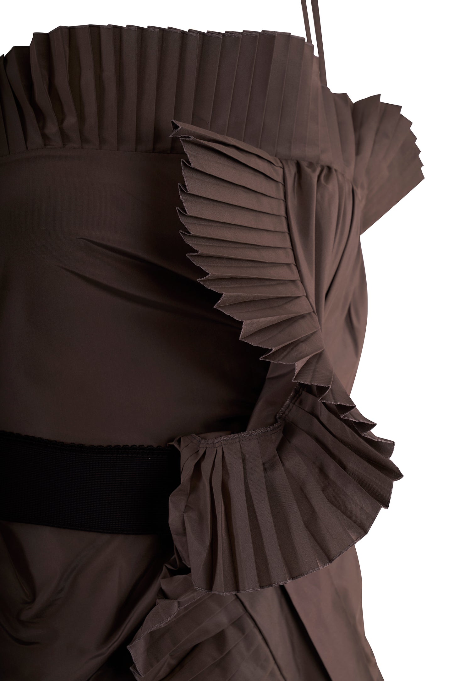 Vintage Christian Dior 2007 Grey Pleated Cocktail Dress