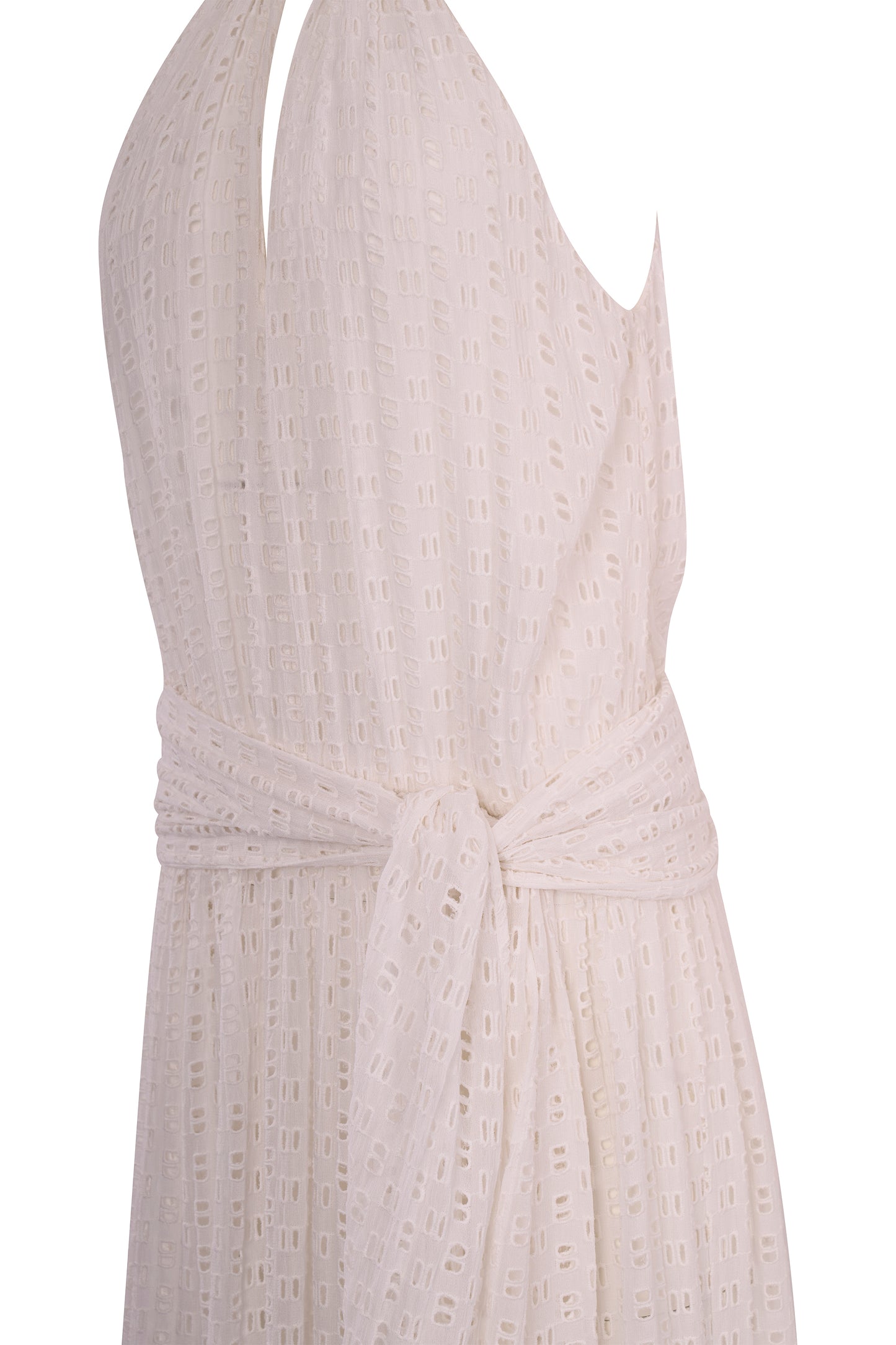 Vintage 2000's Pinko White Eyelet Maxi Dress