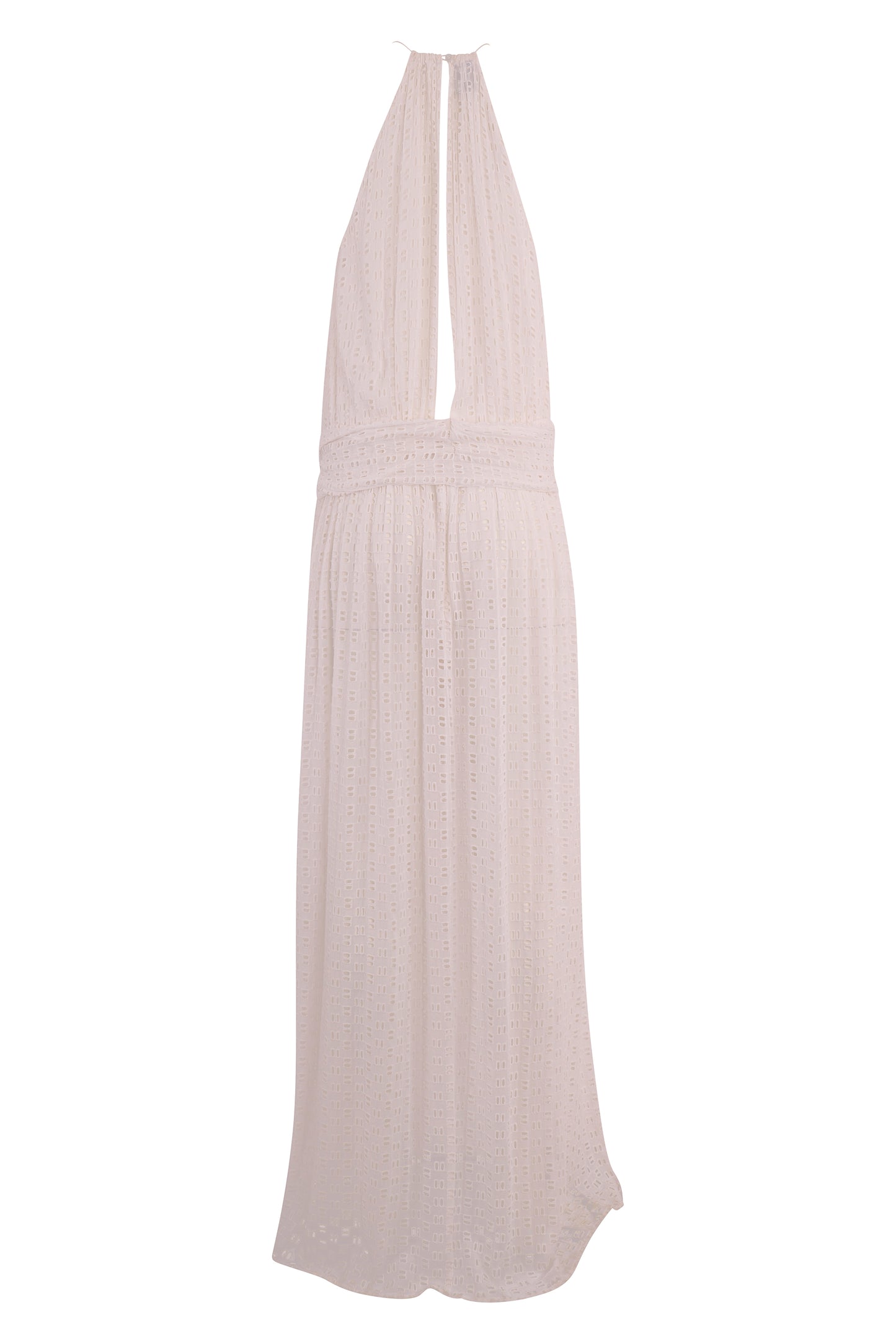Vintage 2000's Pinko White Eyelet Maxi Dress