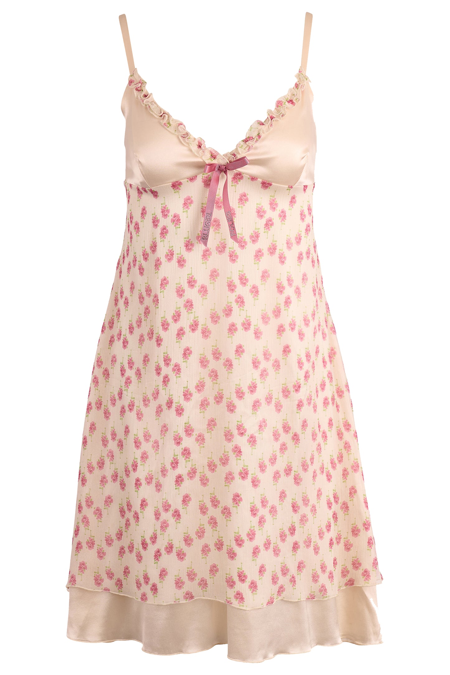 Vintage Blugirl Floral Silk Romantic Mini Dress