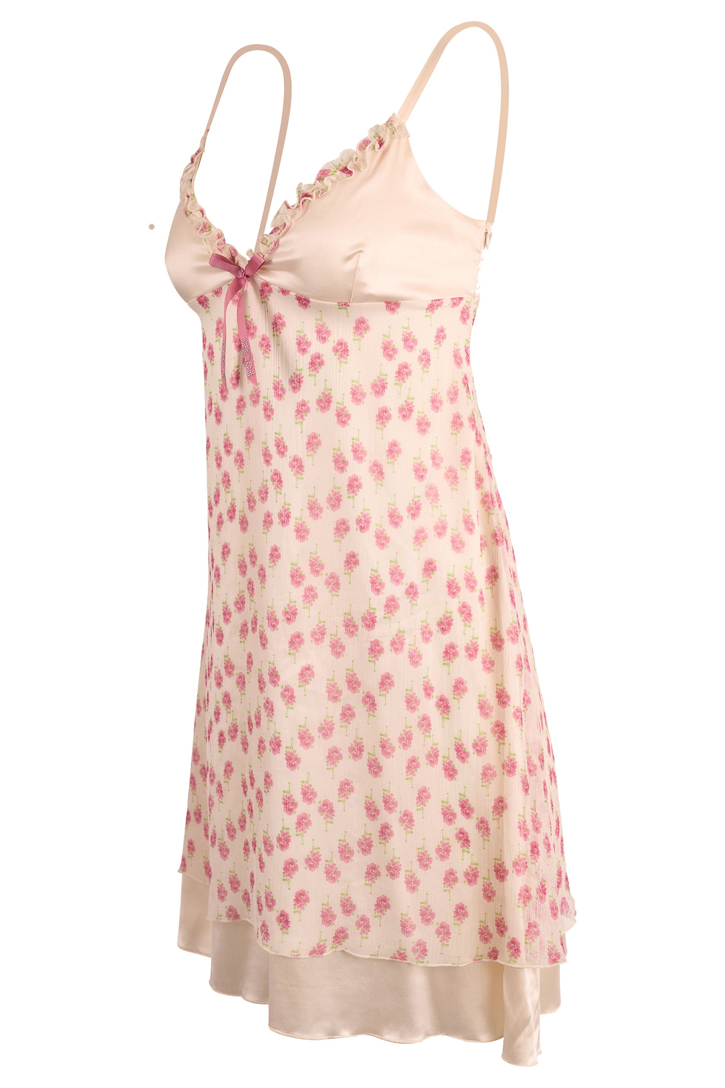 Vintage Blugirl Floral Silk Romantic Mini Dress