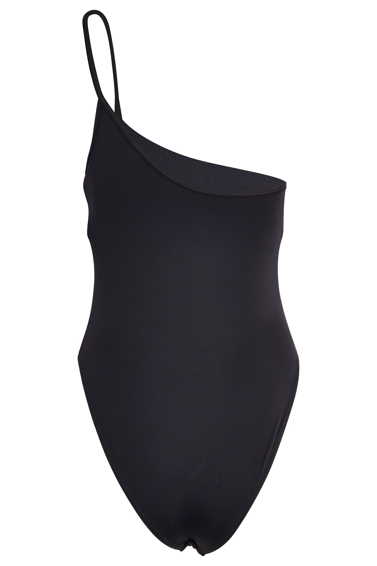 Vintage Gucci by Tom Ford S/S 1998 Navy Blue One Shoulder Swimsuit